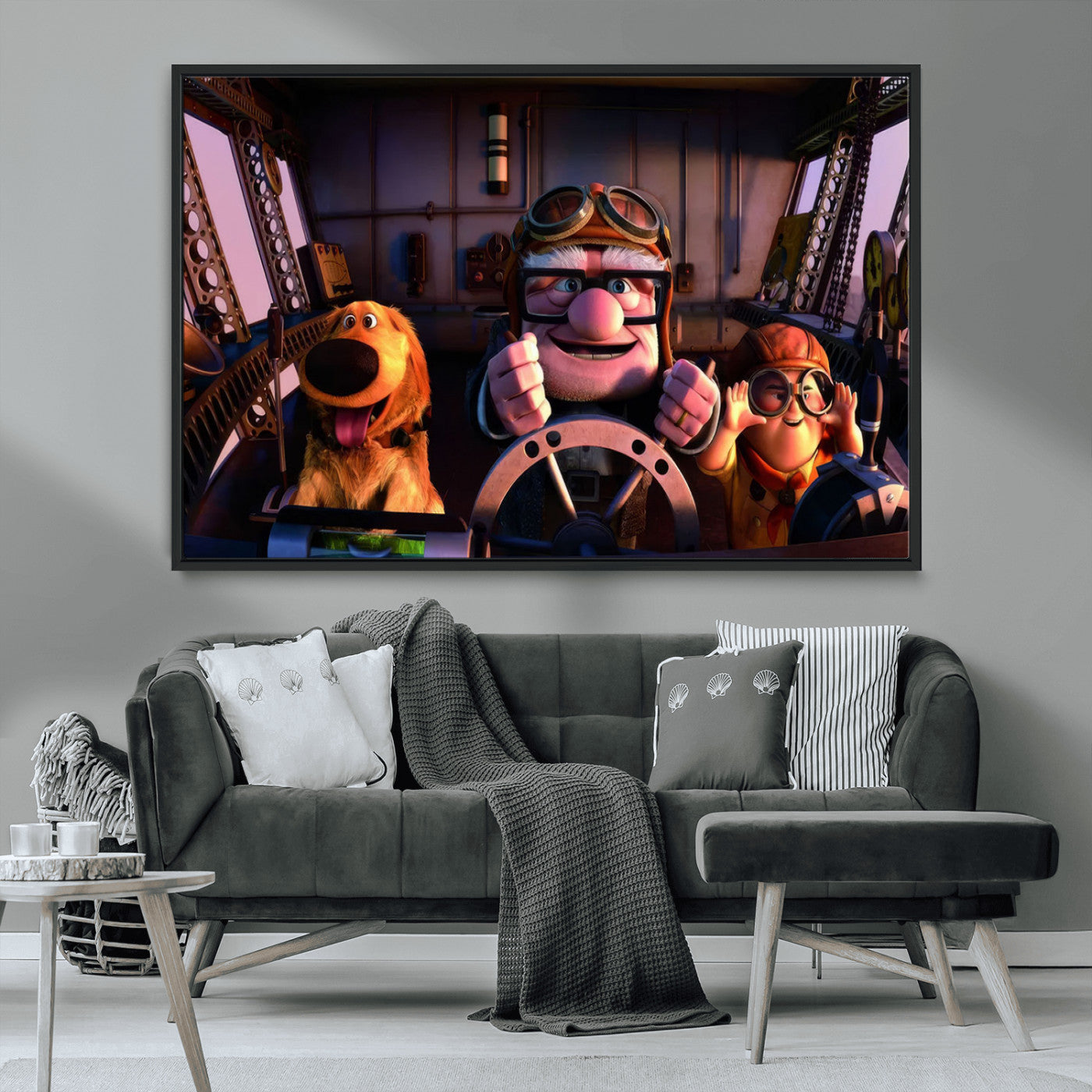 MGV-FC-36X24 - Carl Russel And Dog, Movie Up Poster, Movie Up Wall Art, Movie Up Poster Print, Carl