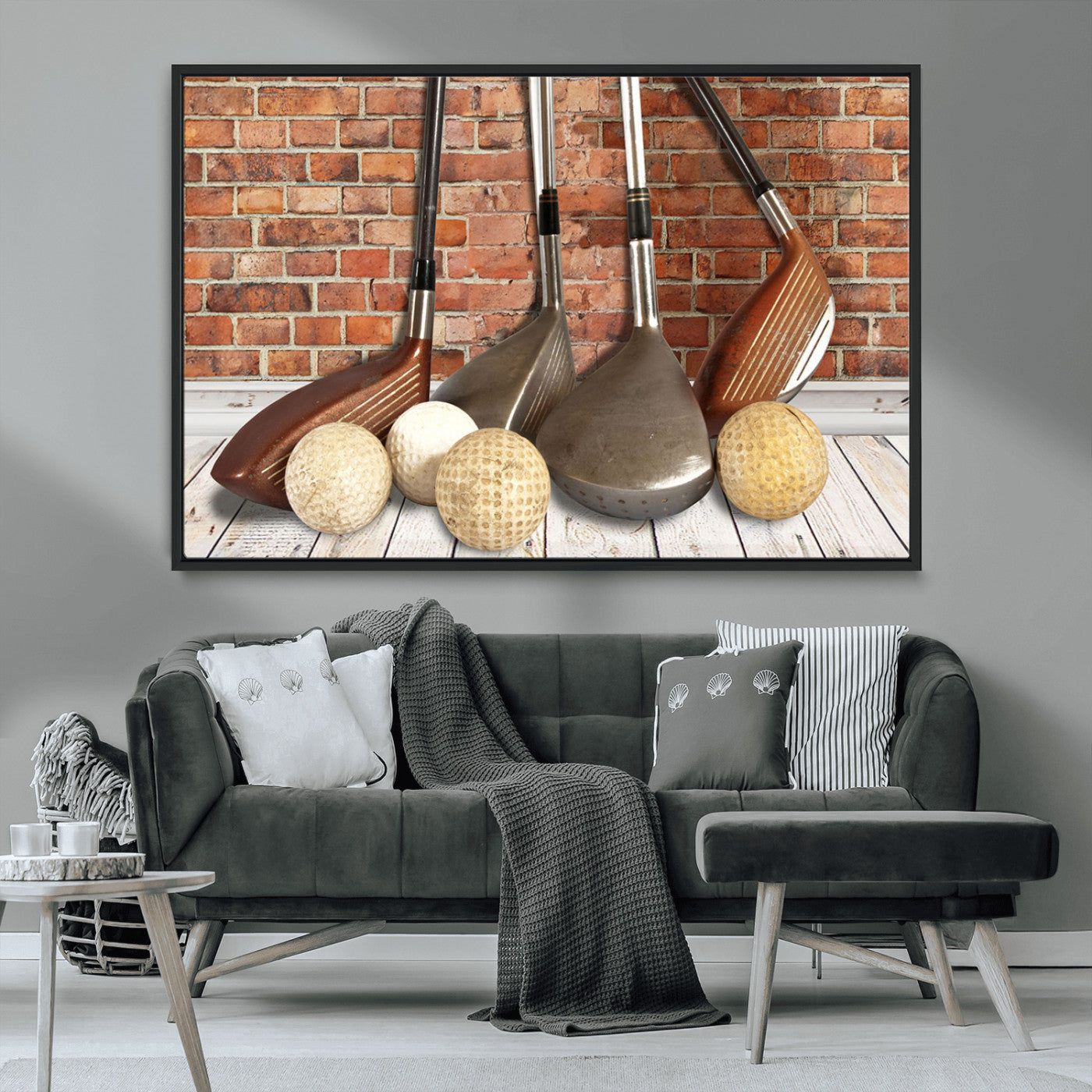 MGV-FC-36X24 - Vintage Golf Ball Wall Art Canvas Print | Golf Decor for Man Cave or Office | Ready to Hang and