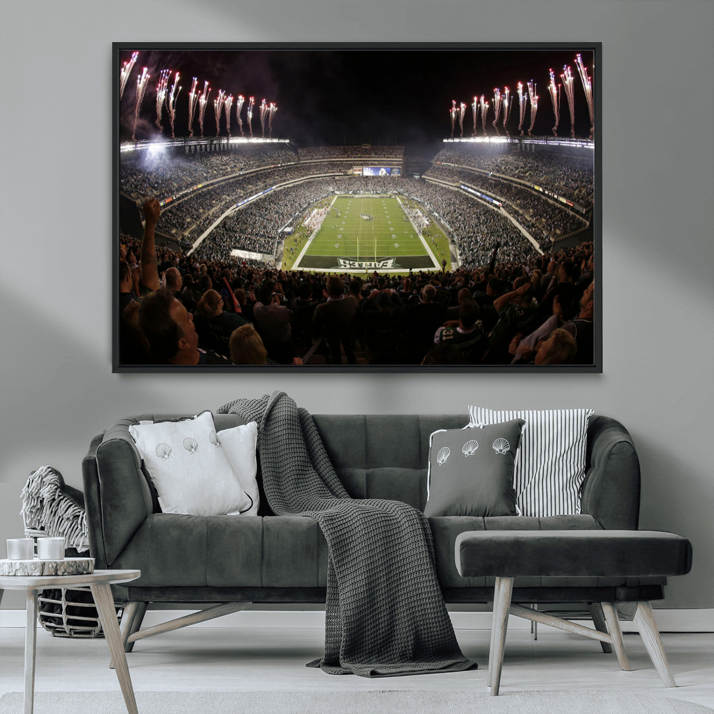MGV-FC-36X24 - Eagles Field Stadium Wall Art - Philadelphia Eagles Football Team Print - Philadelphia Lincoln