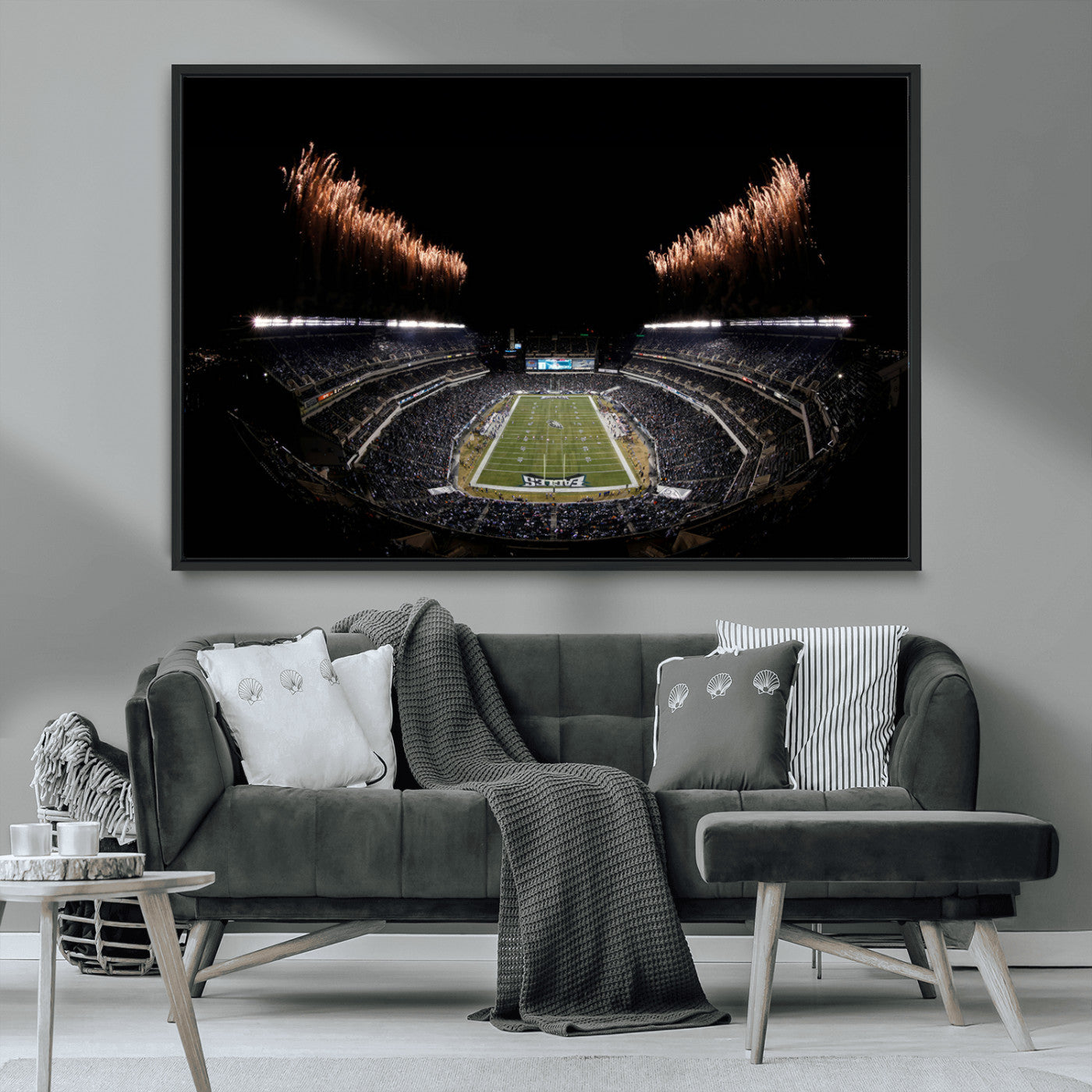 MGV-FC-36X24 - Eagles Field Stadium Wall Art | Philadelphia Eagles Football Team Print - Philadelphia Lincoln