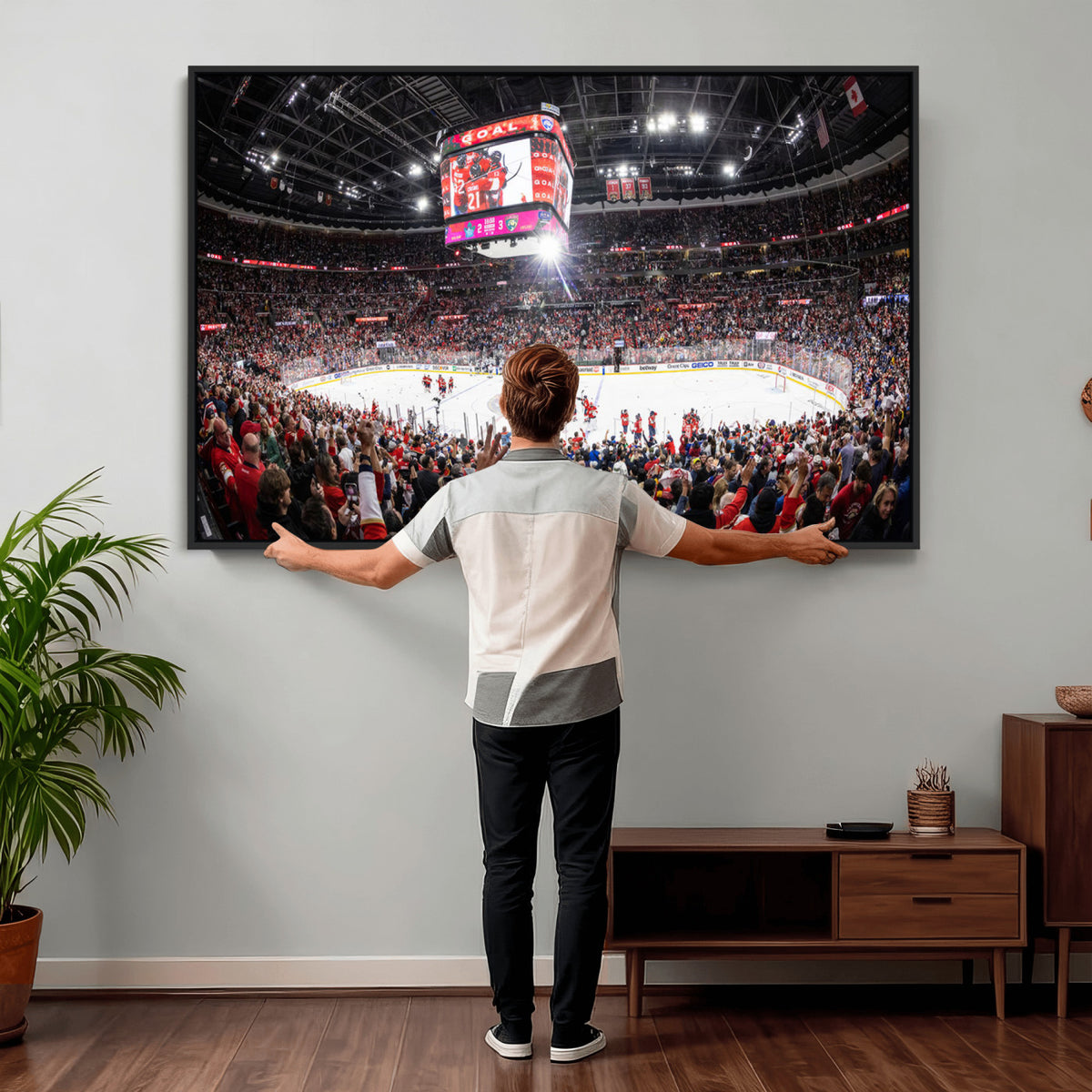 15750-MGV-CV-36X24 - Amerant Bank Arena Wall Art Canvas Print, Hockey Arena