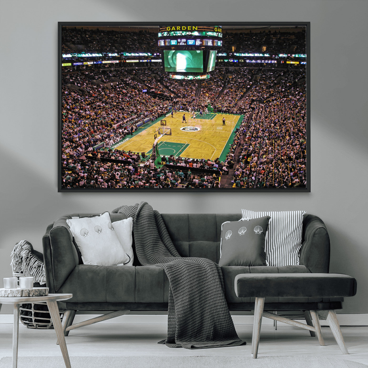 MGV-FC-36X24 - Celtics Game Versus The Timberwolves | Baseball Stadium Wall Art | Canvas Print | Ready to Hang