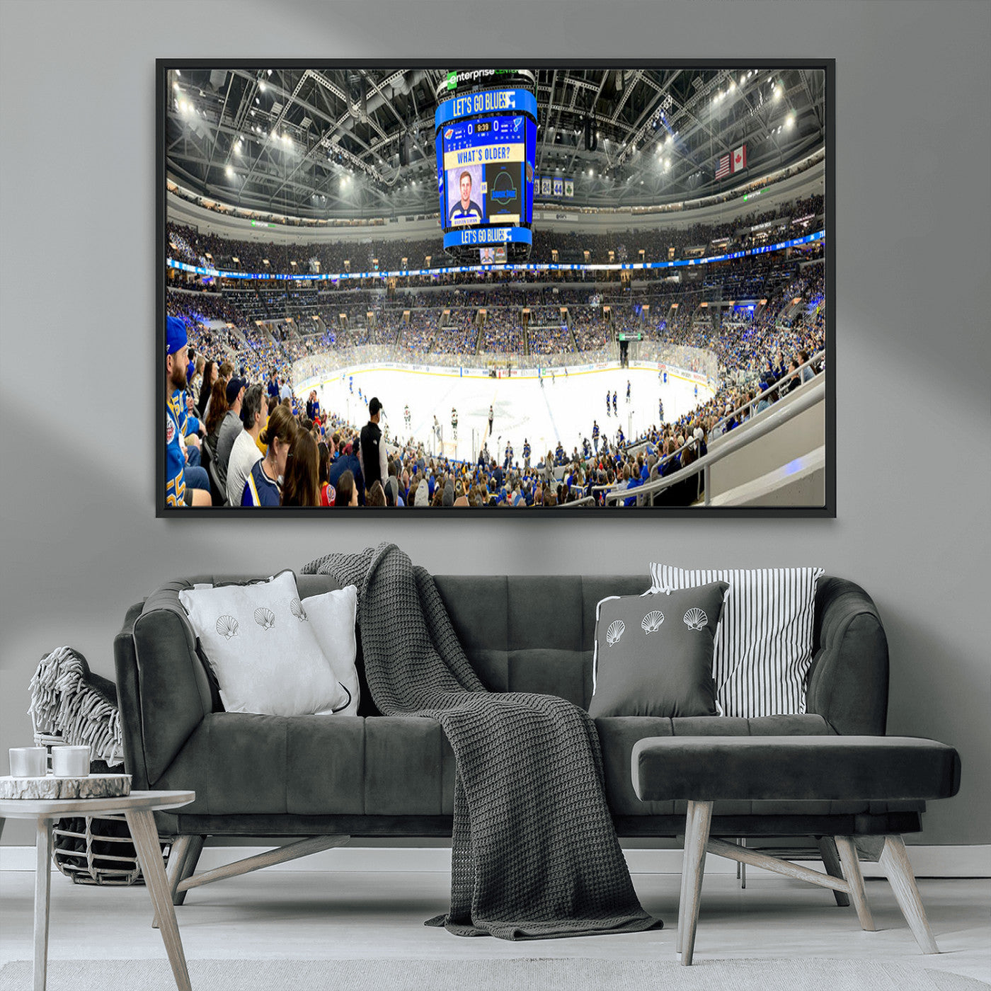 MGV-FC-36X24 - Enterprise Center | Missouri St. Louis Blues Ice Hockey Stadium Wall Art | Canvas Print | Ready to