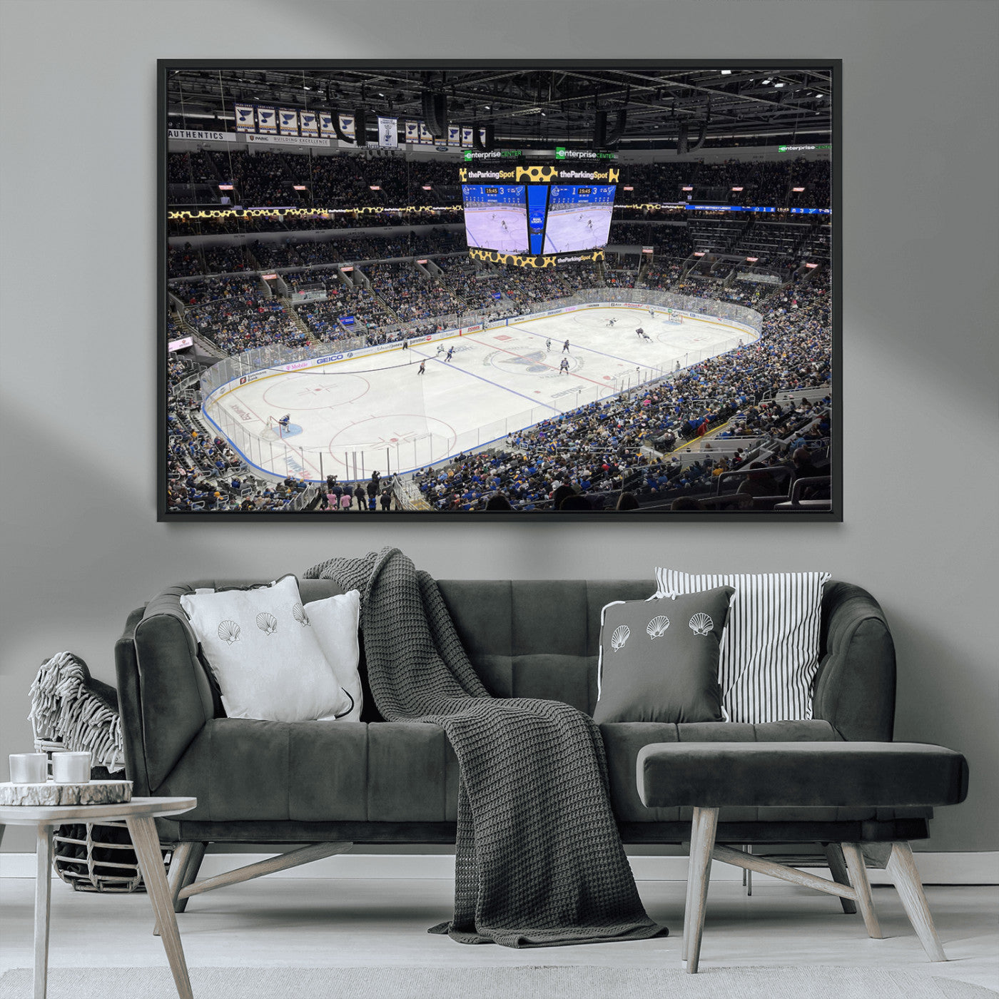 MGV-FC-36X24 - Enterprise Center Missouri St. Louis Blues Hockey Stadium Wall Art Canvas Print