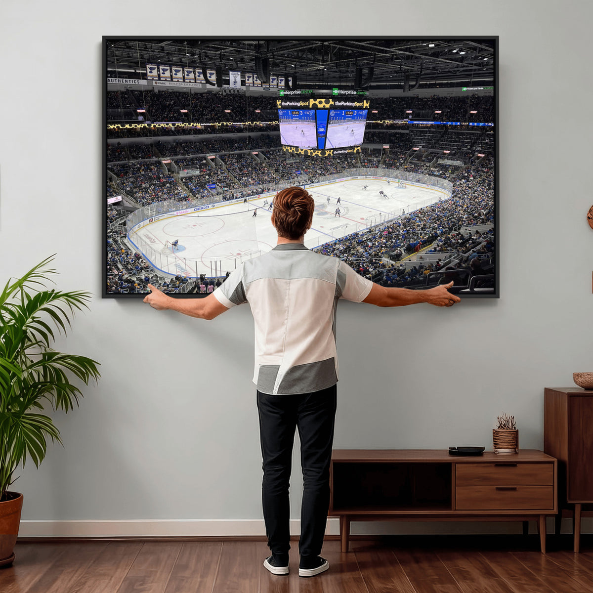 75222-MGV-CV-36X24 - Enterprise Center Missouri St. Louis Blues Hockey Stadium