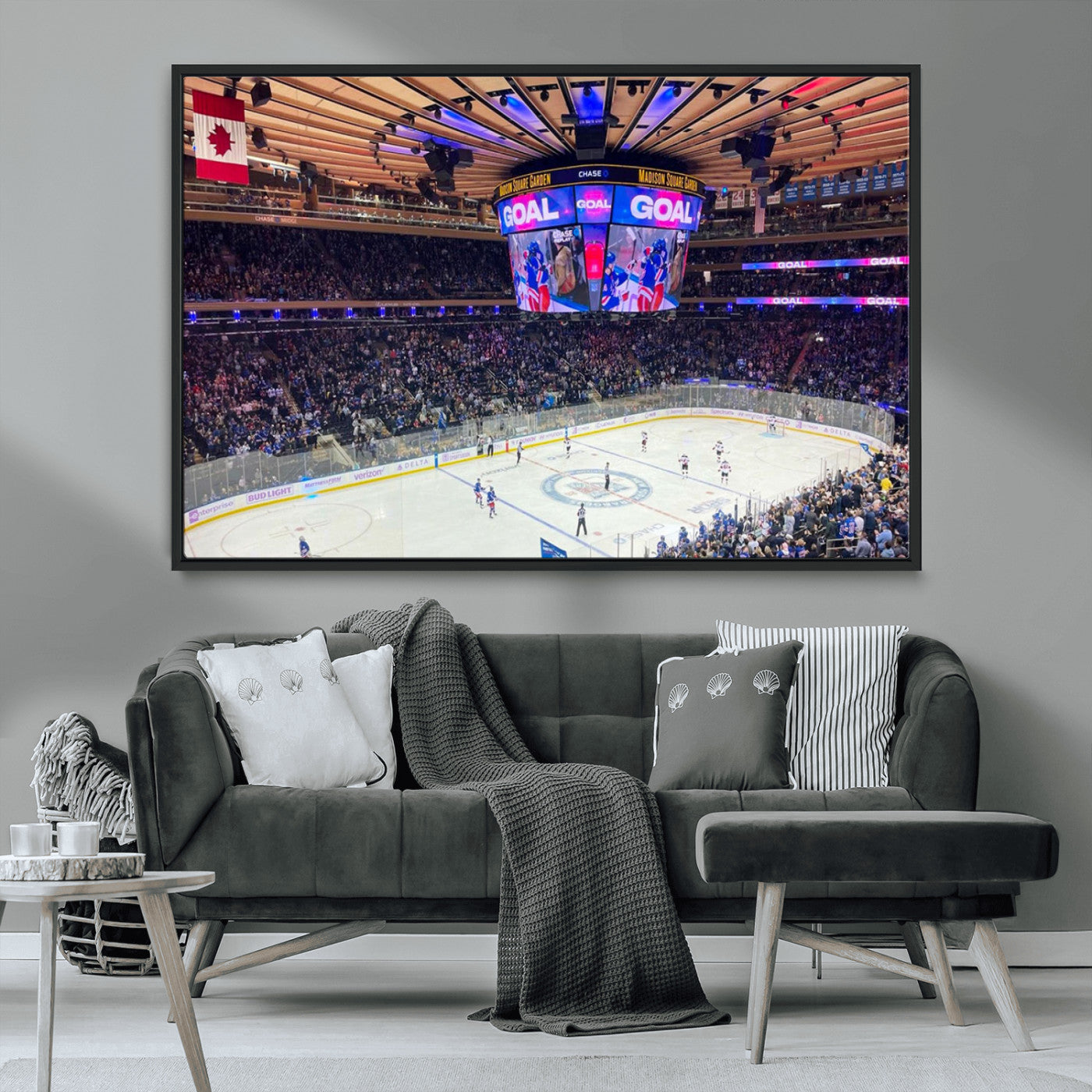 MGV-FC-36X24 - Madison New York Rangers Hockey Stadium Wall Art Canvas Print