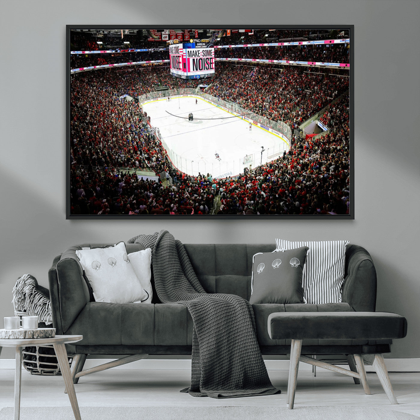 MGV-FC-36X24 - PNC Arena Raleigh North Carolina Hurricanes Hockey Stadium Wall Art Canvas, North Carolina