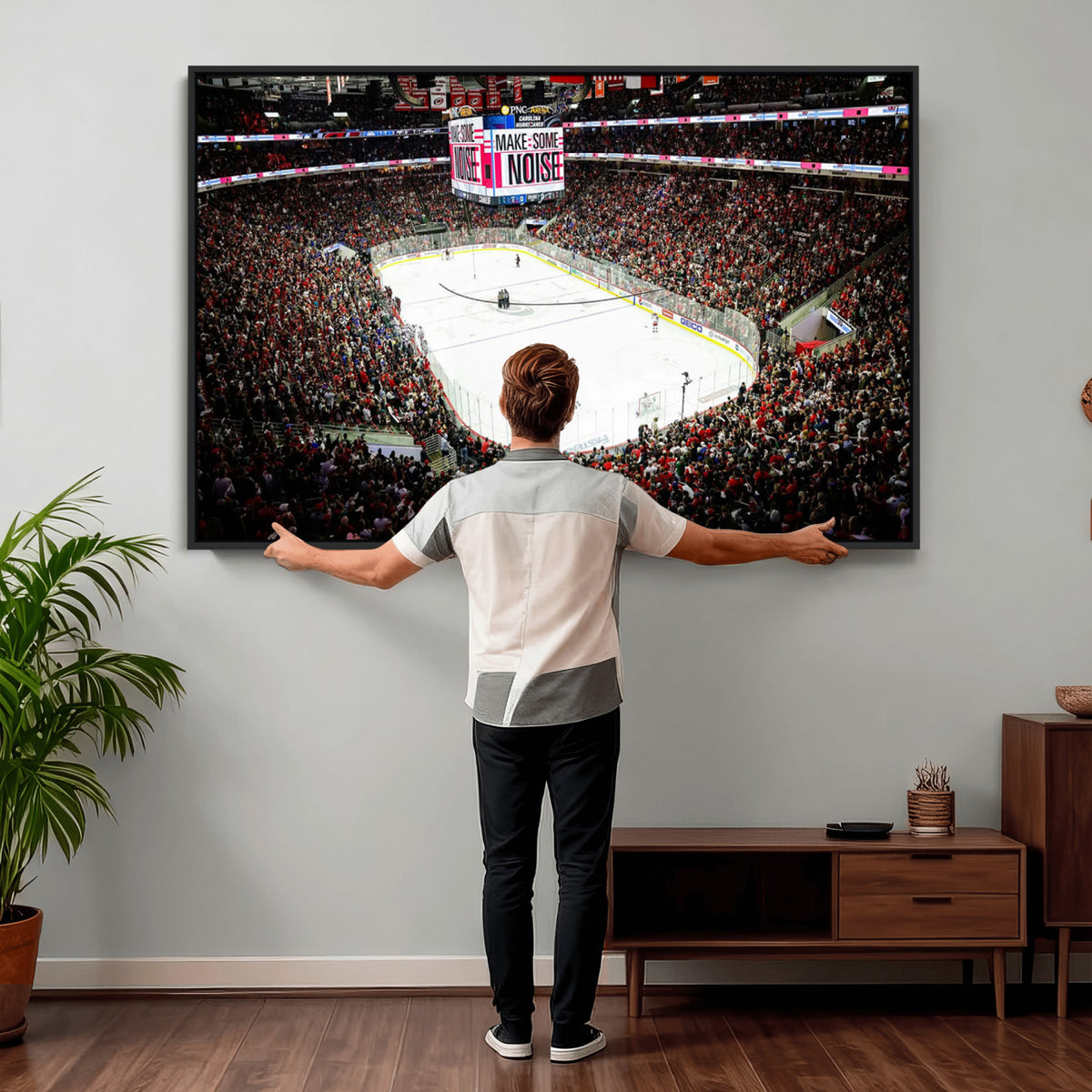 73950-MGV-CV-36X24 - PNC Arena Raleigh North Carolina Hurricanes Hockey Stadium