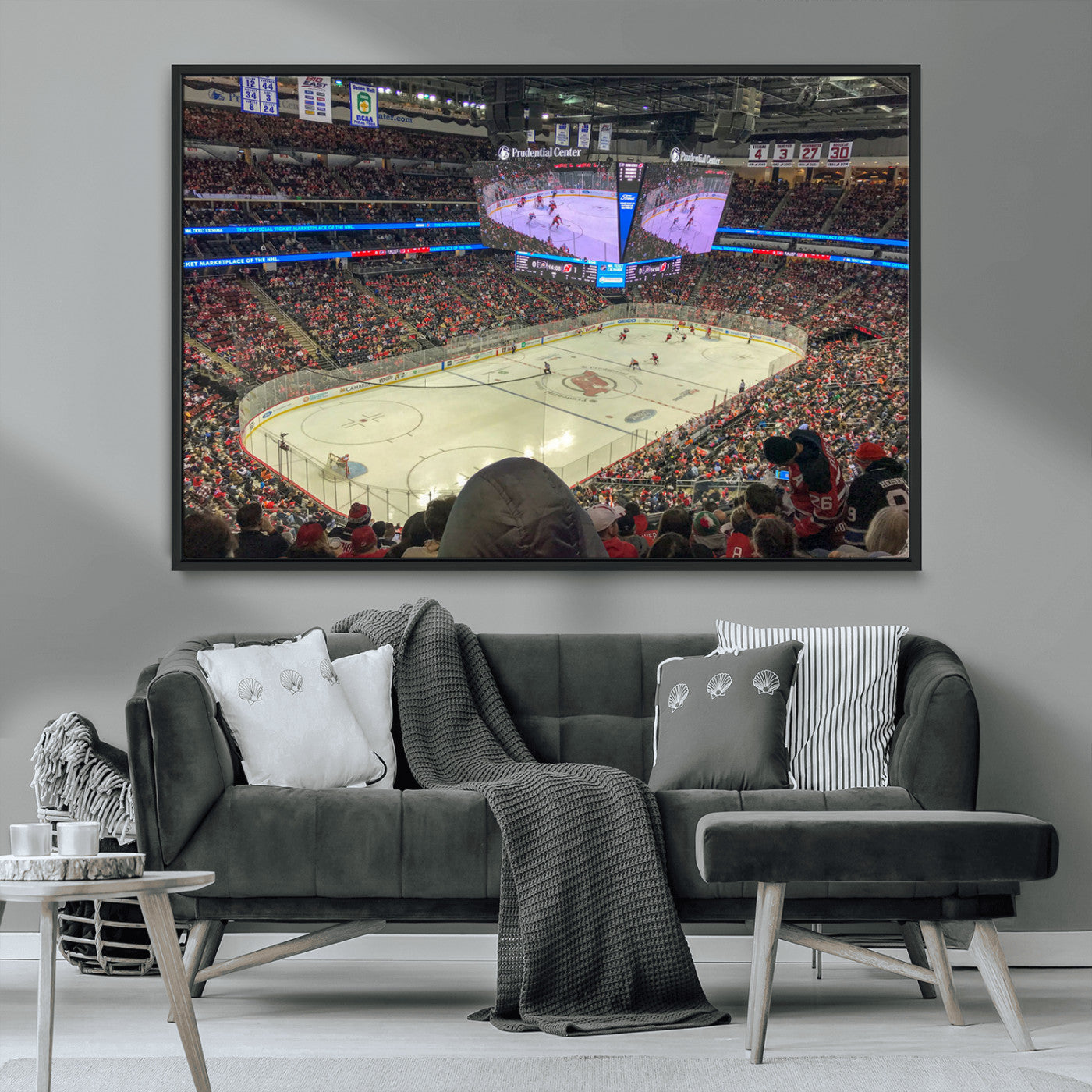 MGV-FC-36X24 - Prudential Center Newark New Jersey Devils Hockey Stadium, New Jersey Devils Hockey Stadium Canvas