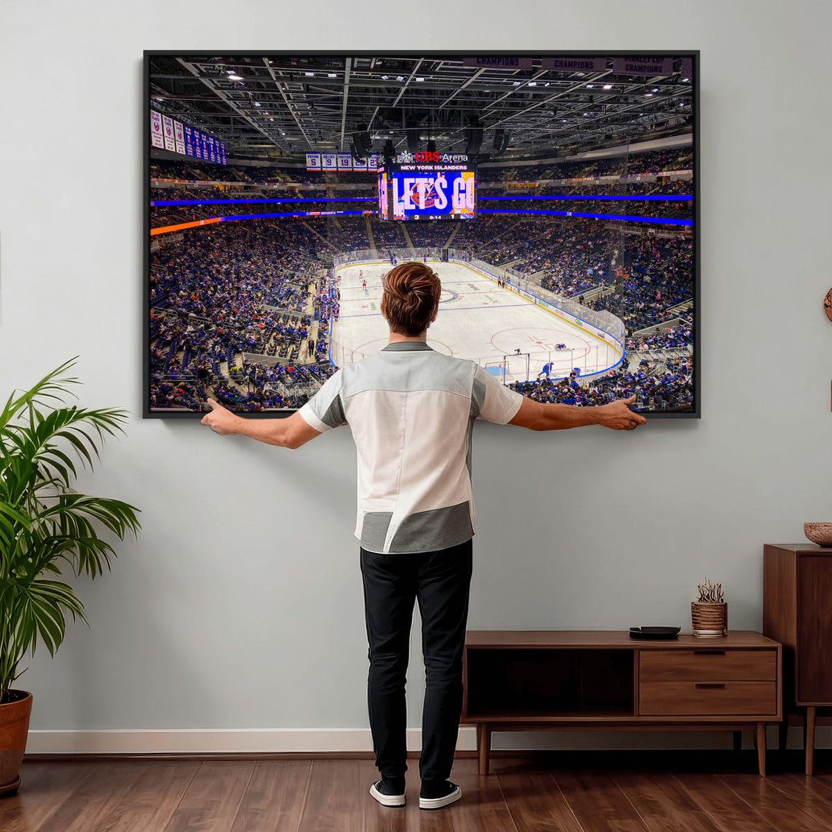 78692-MGV-CV-36X24 - UBS Arena Elmont New York Islanders Ice Hockey Wall Art, UBS Arena Elmont Wall Art Canvas Print