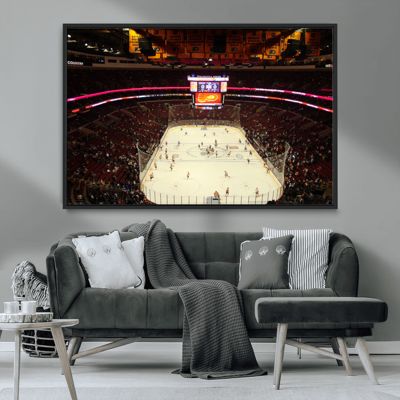 MGV-FC-36X24 - Wachovia Center Priort of Lyers Game Ice Hockey Stadium Canvas Print, Lyers Game Ice Hockey Stadium