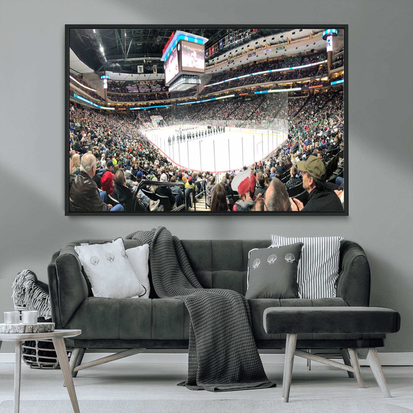 MGV-FC-36X24 - Xcel Energy Center St Paul Minnesota Wild Ice Hockey Stadium Canvas, Minnesota Wild Ice Hockey
