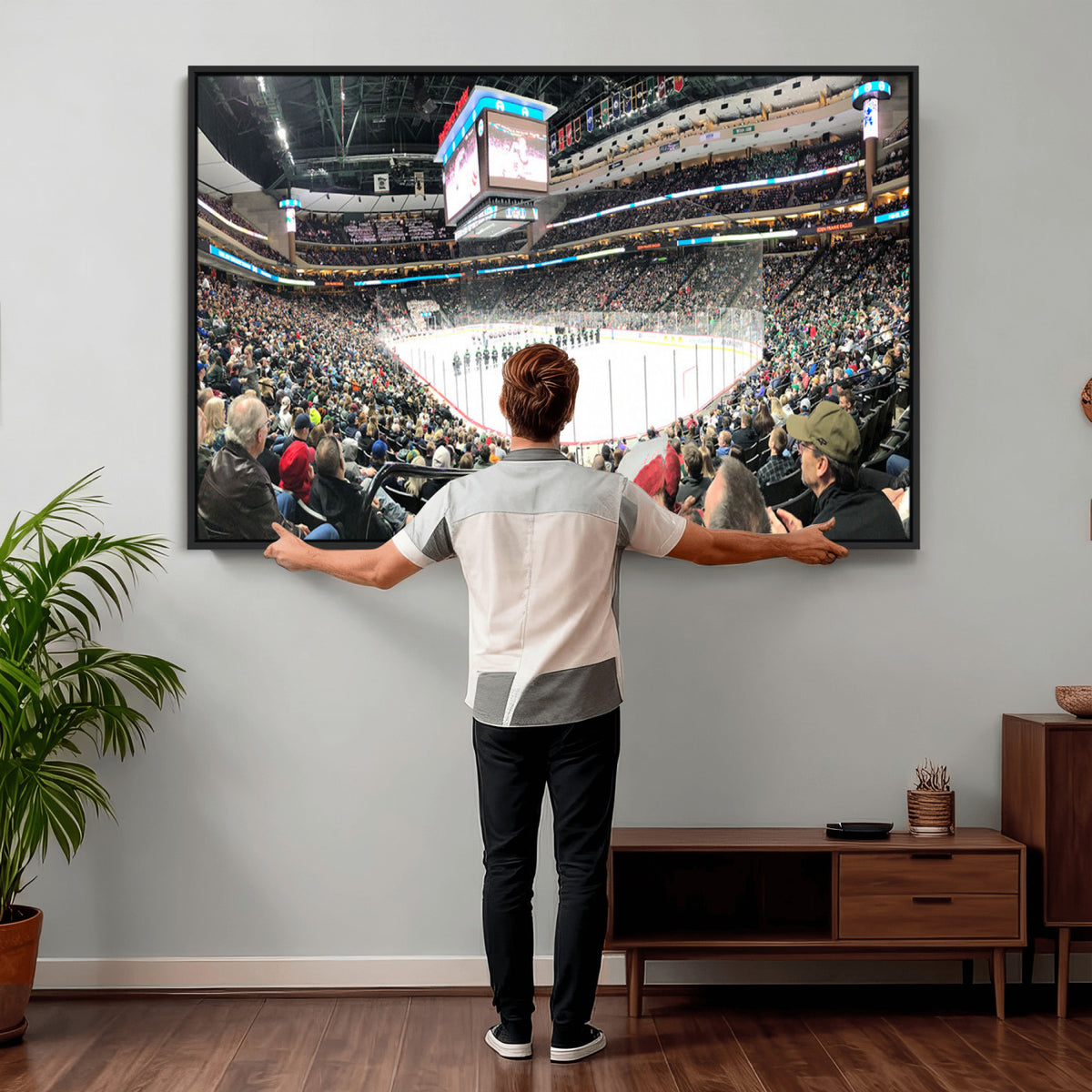 44414-MGV-CV-36X24 - Xcel Energy Center St Paul Minnesota Wild Ice Hockey Stadium