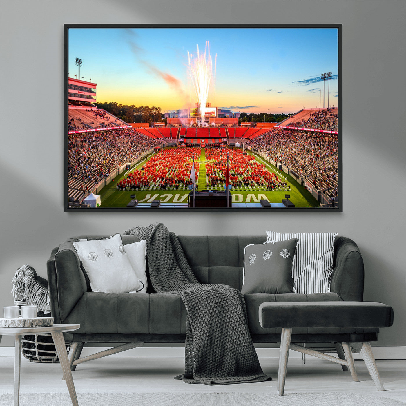 MGV-FC-36X24 - North Carolina State University Canvas Print, North Carolina State University Wolfpack Football Team
