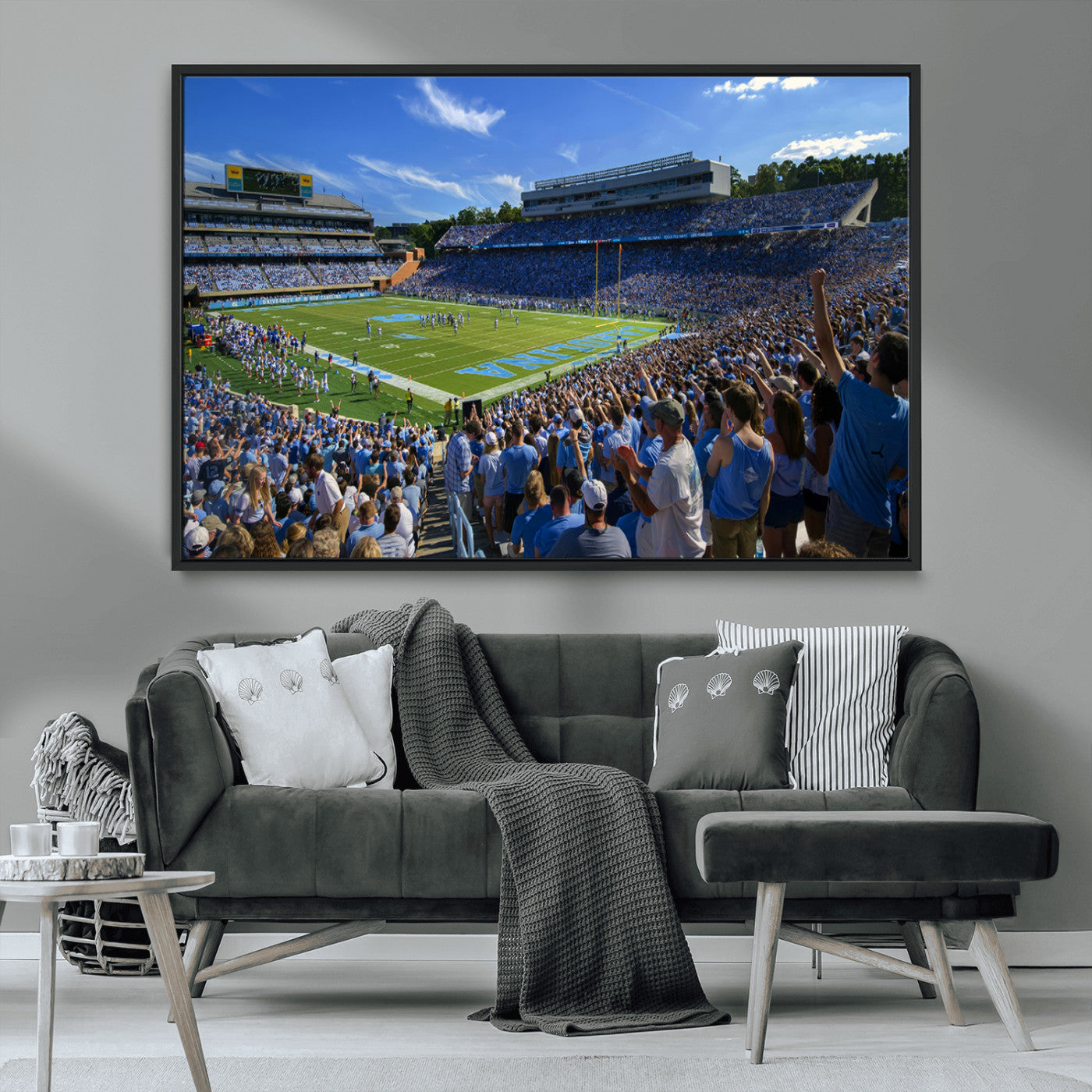 MGV-FC-36X24 - University of North Carolina Tar Heels Team Canvas Print - Chapel Hill Kenan Memorial Stadium Wall