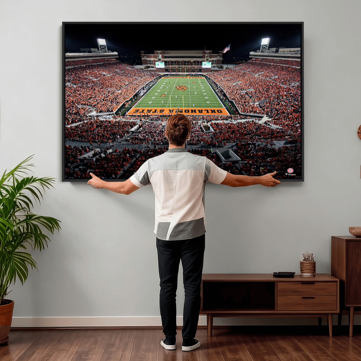 81675-MGV-CV-36X24 - Oklahoma State Cowboys Canvas Print, Football Team Print