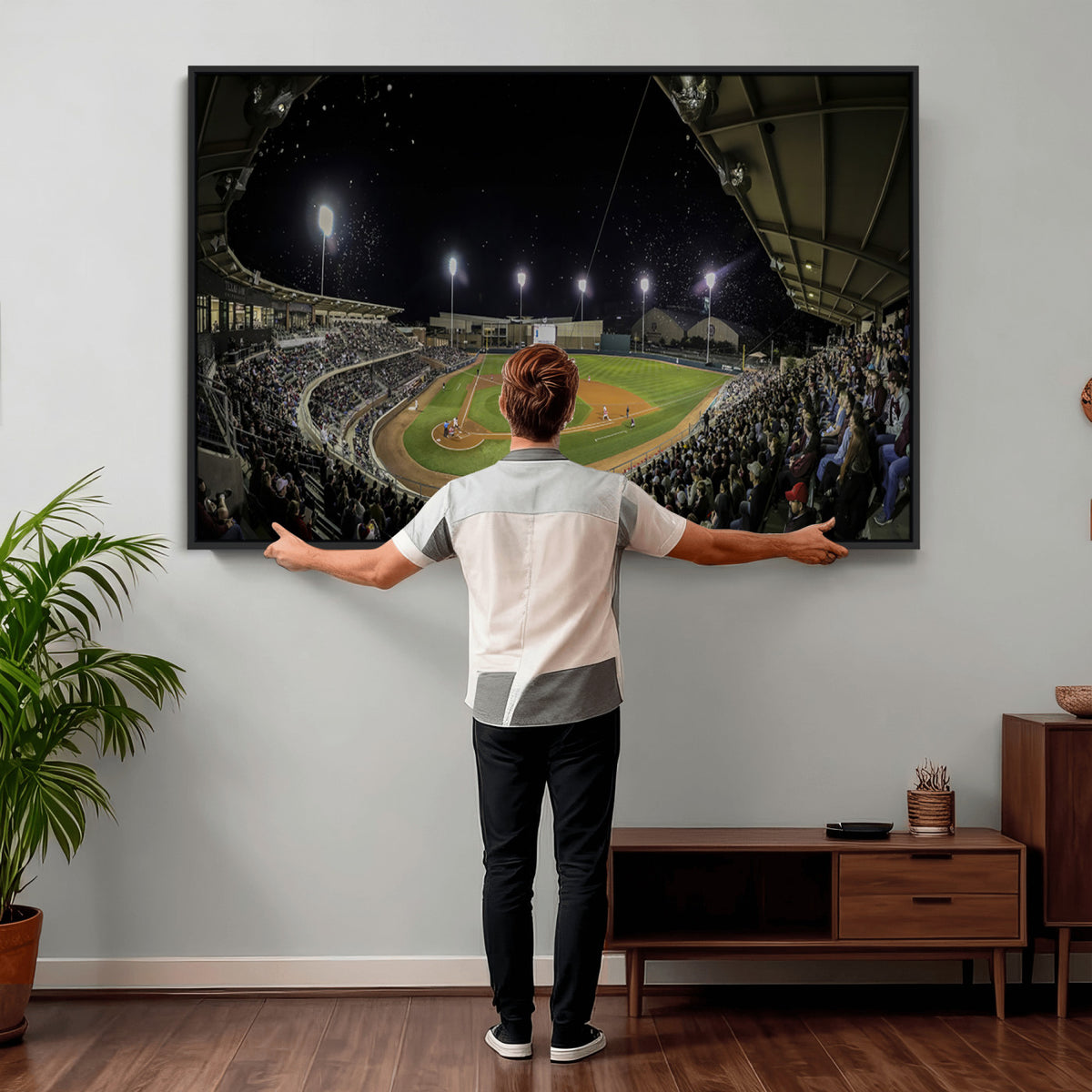 10262-MGV-CV-36X24 - Olsen Field at Blue Bell Park - Texas A&M Aggies Baseball Stadium Wall Art Canvas Print
