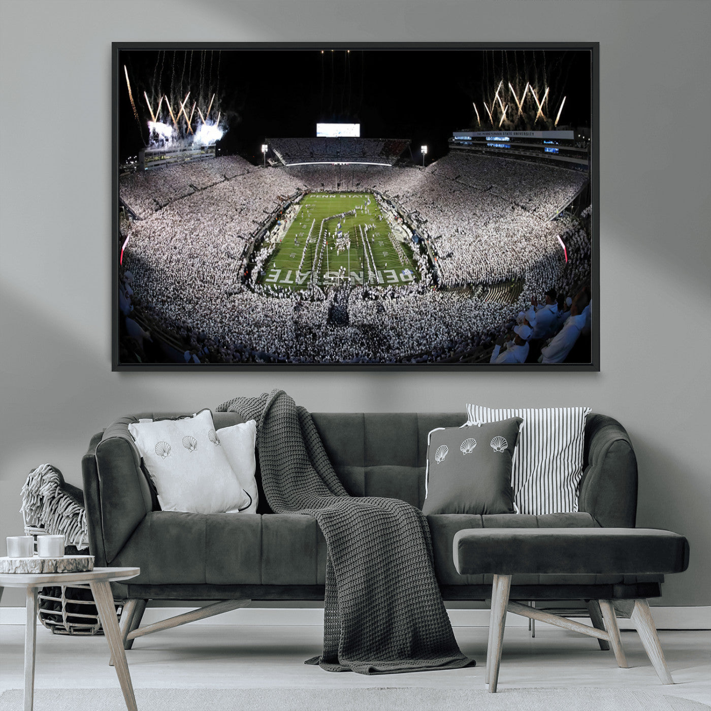 84537-MGV-CV-36X24-Penn State Beaver Stadium Canvas Wall Art - Nittany Lions Football Print