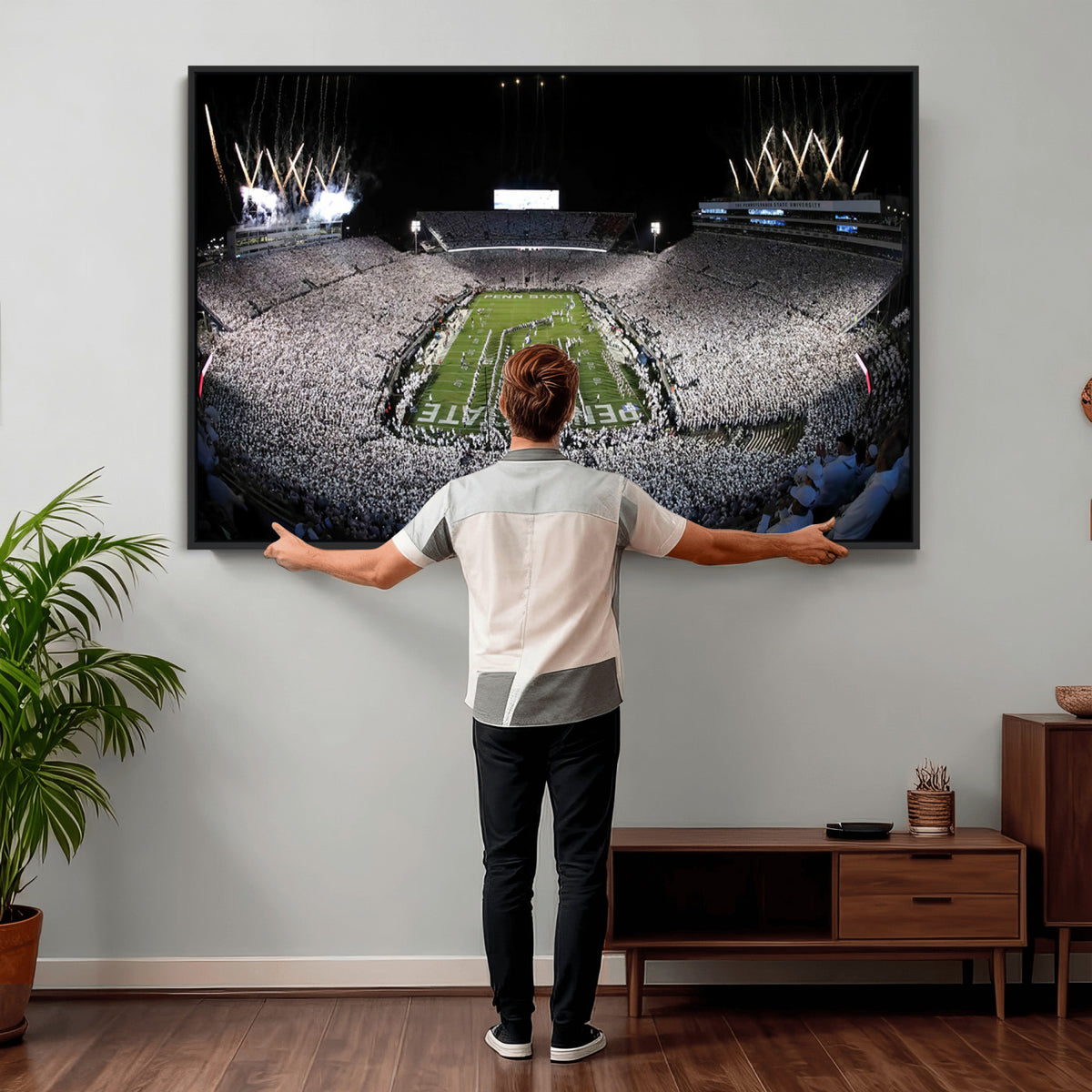 84537-MGV-CV-36X24 - Penn State Beaver Stadium Canvas Wall Art - Nittany Lions Football Print