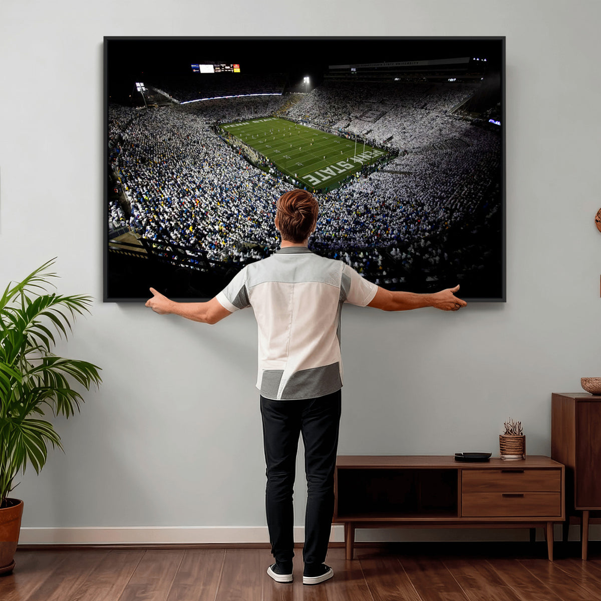 96825-MGV-CV-36X24 - Penn State Football Stadium Wall Art - Beaver Stadium Canvas Print