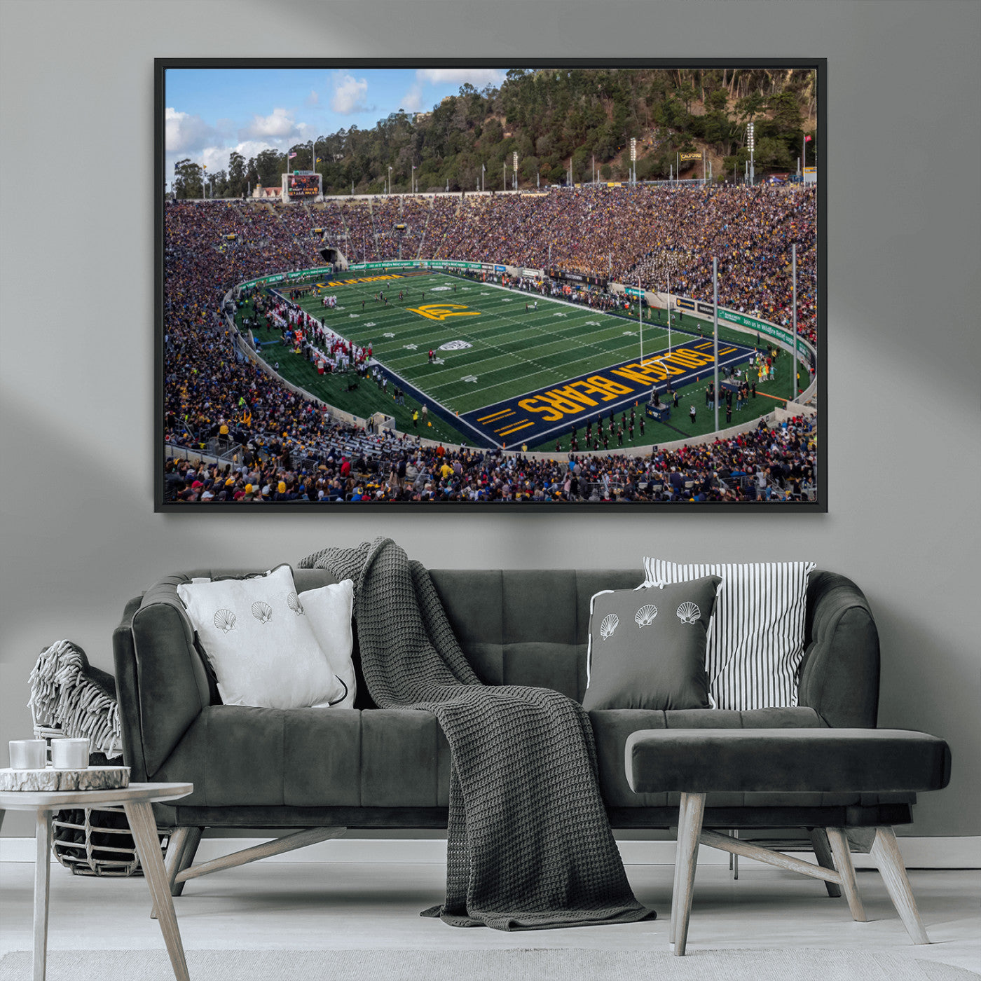 MGV-FC-36X24 - University of California Golden Bears Football Team Print - Berkeley California Memorial Stadium Art