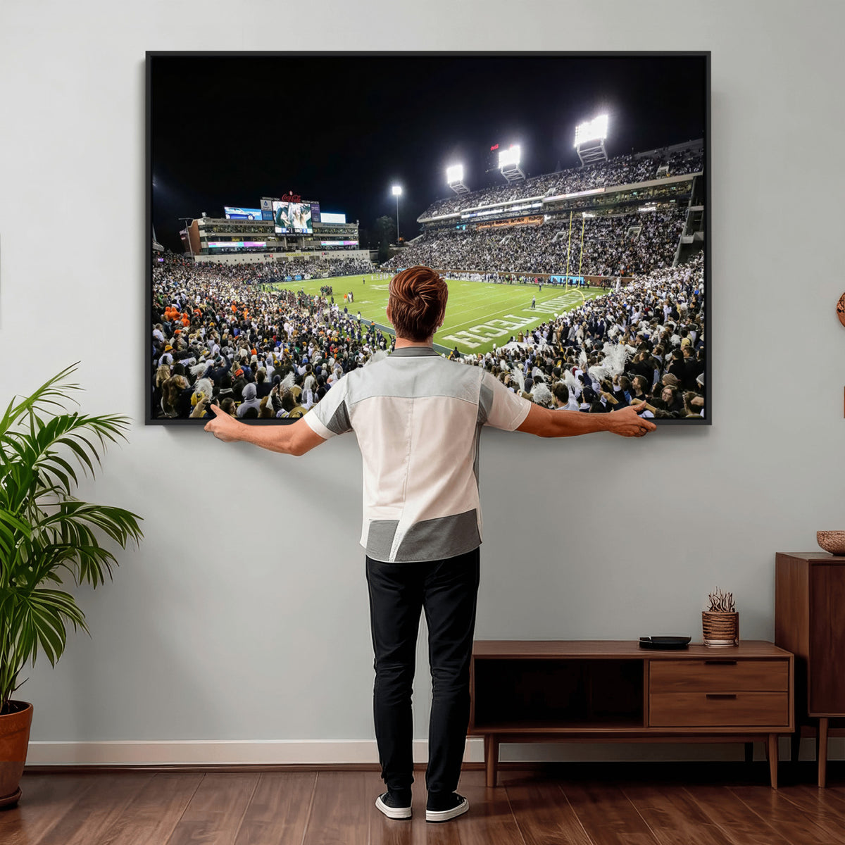 49339-MGV-CV-36X24 - Georgia Tech Yellow Jackets Football Team Print, Atlanta