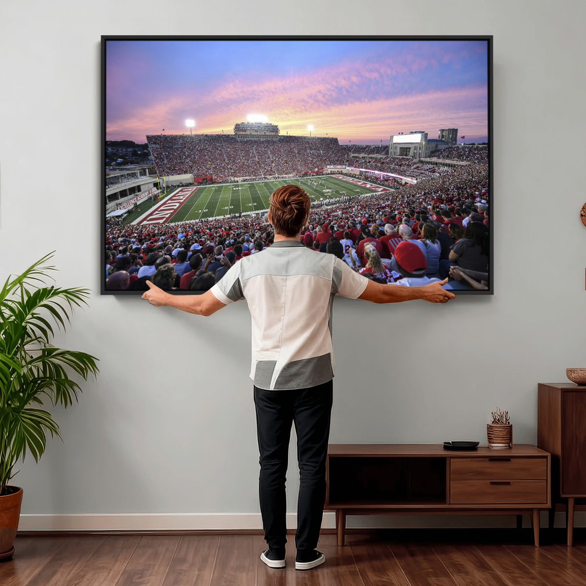 13046-MGV-CV-36X24 - Indiana University Hoosiers Football Team Print