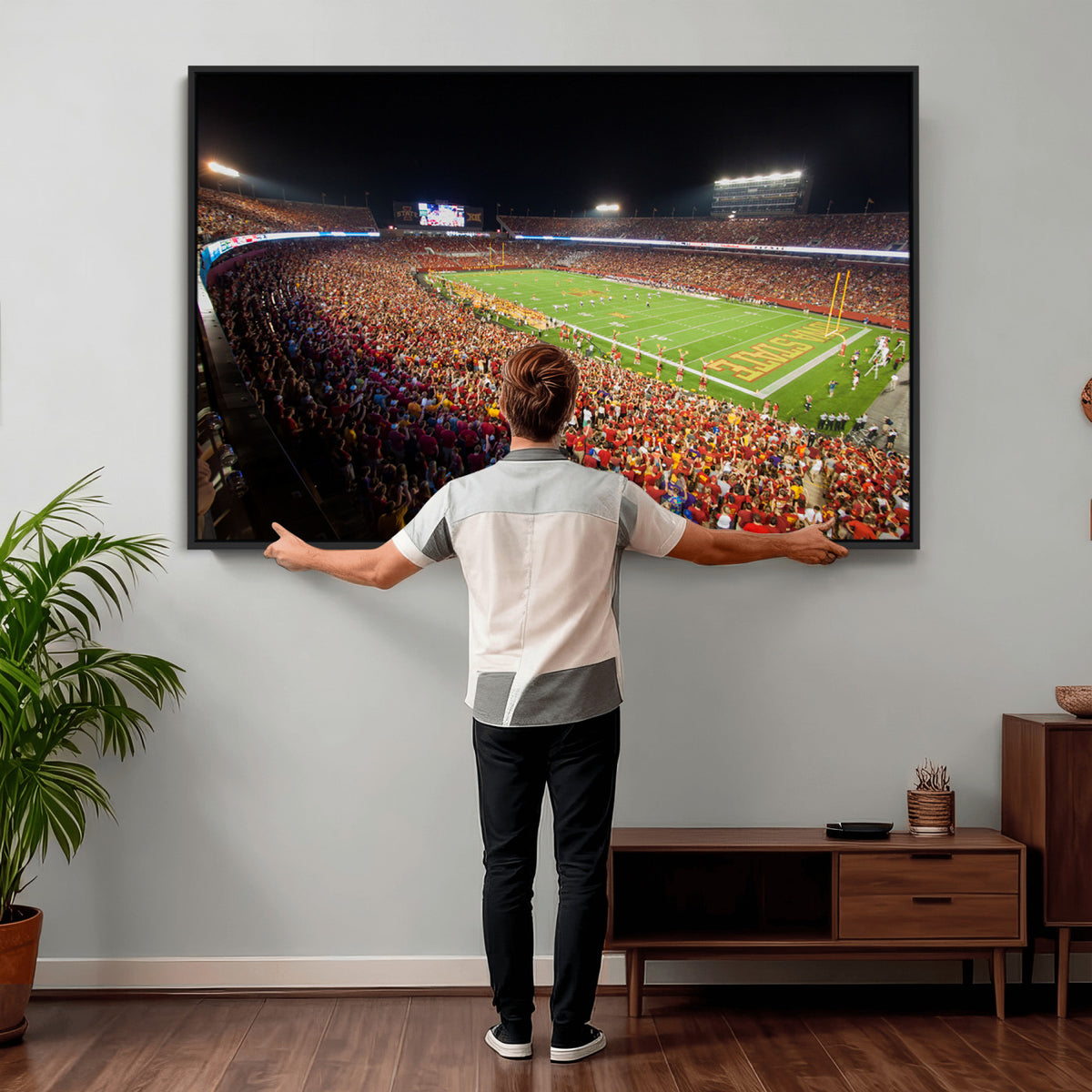 35139-MGV-CV-36X24 - Iowa State University Cyclones Canvas Print, Jack Trice Stadium