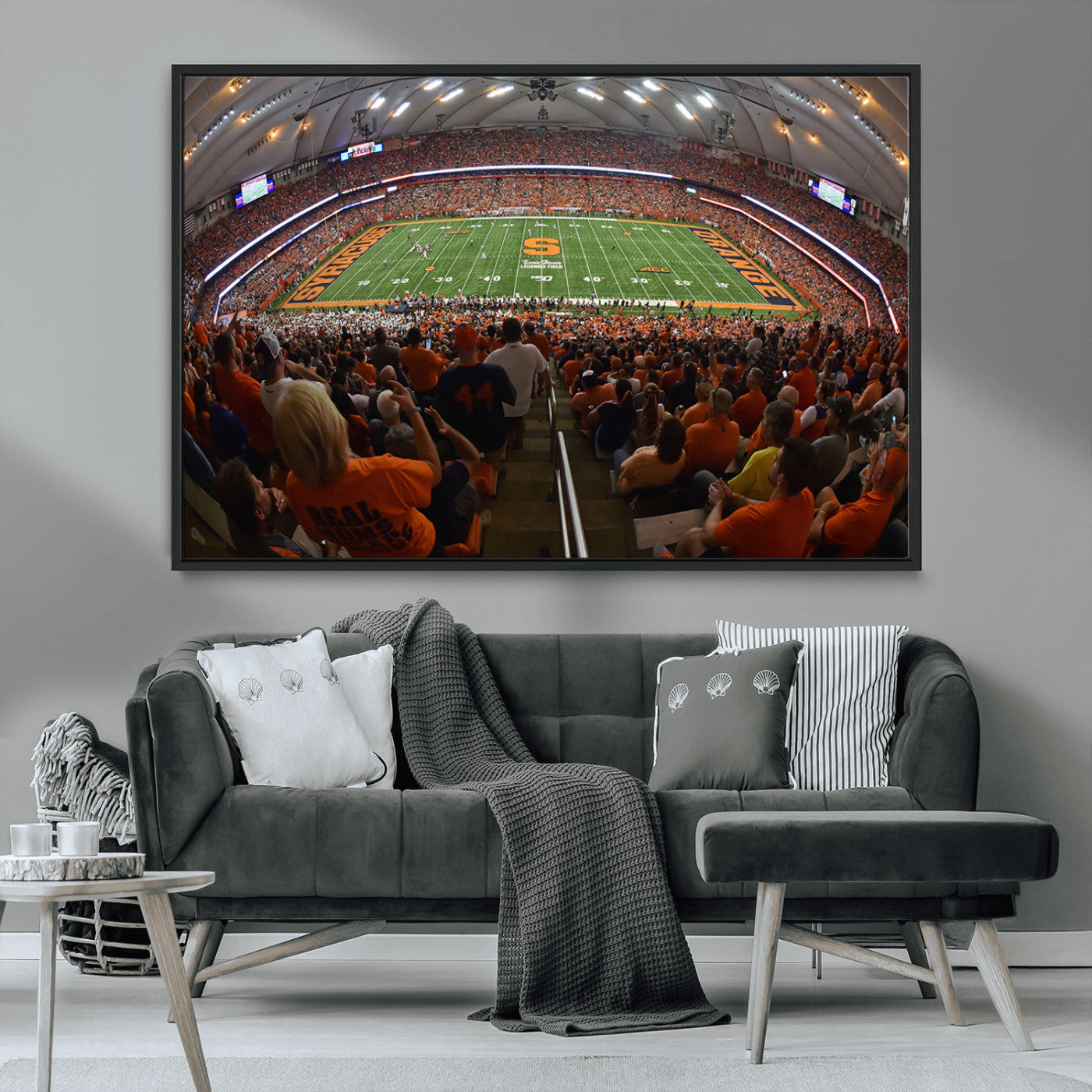 MGV-FC-36X24 - Syracuse University Orange Football Canvas Print, Football Team Print - Syracuse JMA Wireless Dome