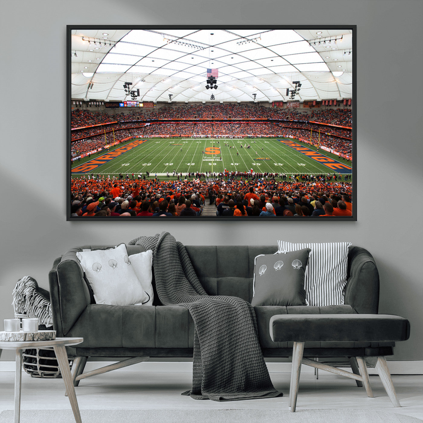 MGV-FC-36X24 - Syracuse University Orange Football Team Print - Syracuse JMA Wireless Dome Wall Art Canvas Print
