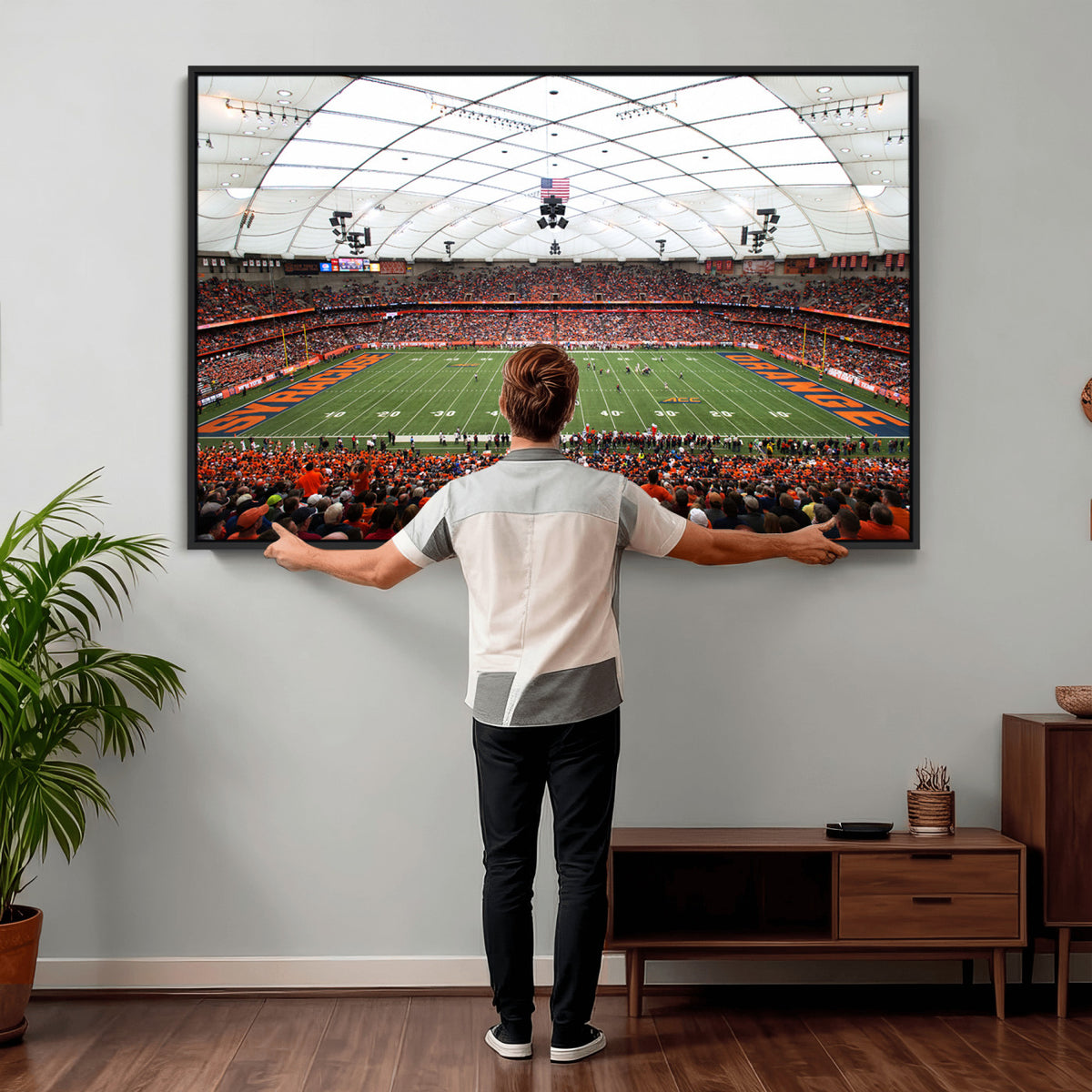 78104-MGV-CV-36X24 - Syracuse University Orange Football Team Print, Syracuse