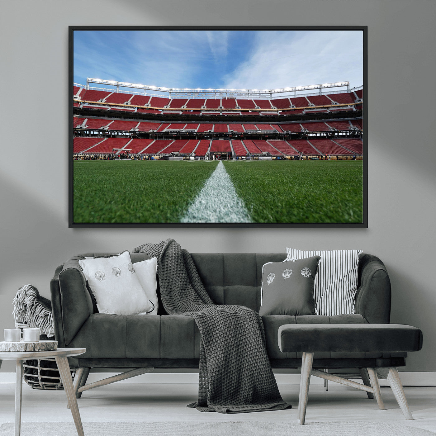 MGV-FC-36X24 - University of Tulsa Golden Hurricane Football Team Print - Tulsa H.A. Chapman Stadium Wall Art