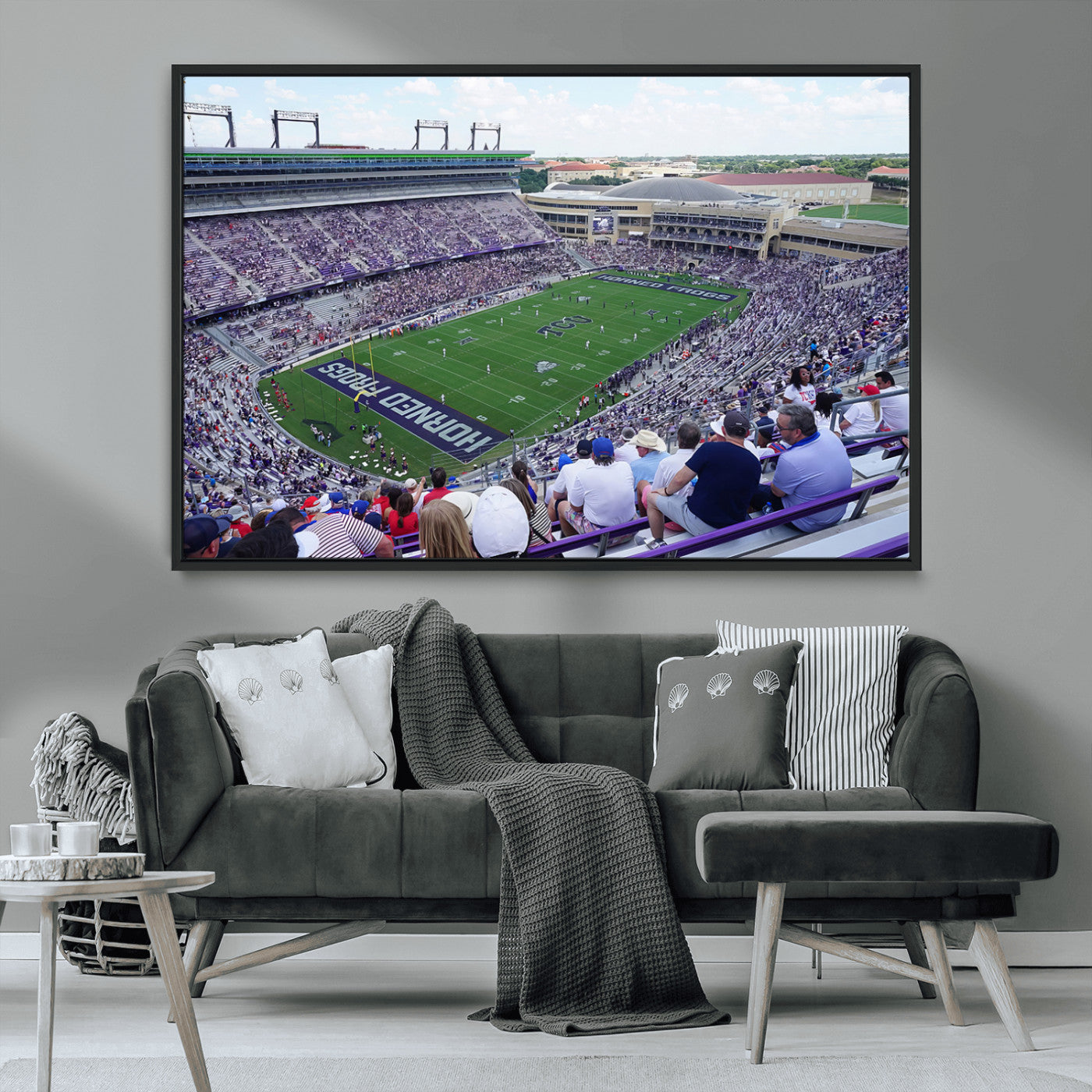 MGV-FC-36X24 - The Texas Christian University TCU Horned Frogs Football Team Print - Fort Worth Amon G. Carter