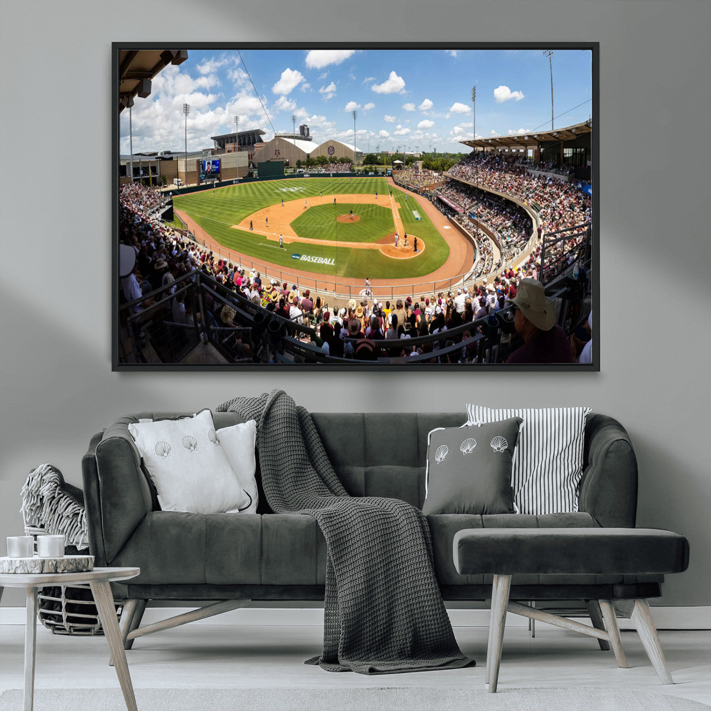 MGV-FC-36X24 - The Texas A&M University Aggies Athletics Team Print - College Station Kyle Field Wall Art Canvas