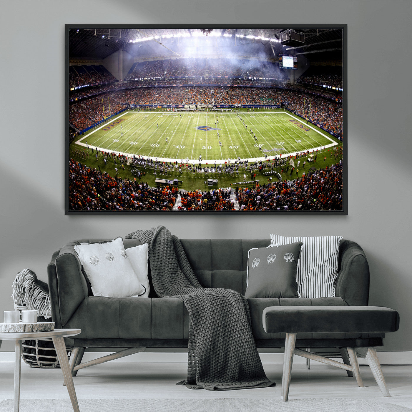 MGV-FC-36X24 - The University of Texas at San Antonio Roadrunners Football Team Print - San Antonio Alamodome Wall