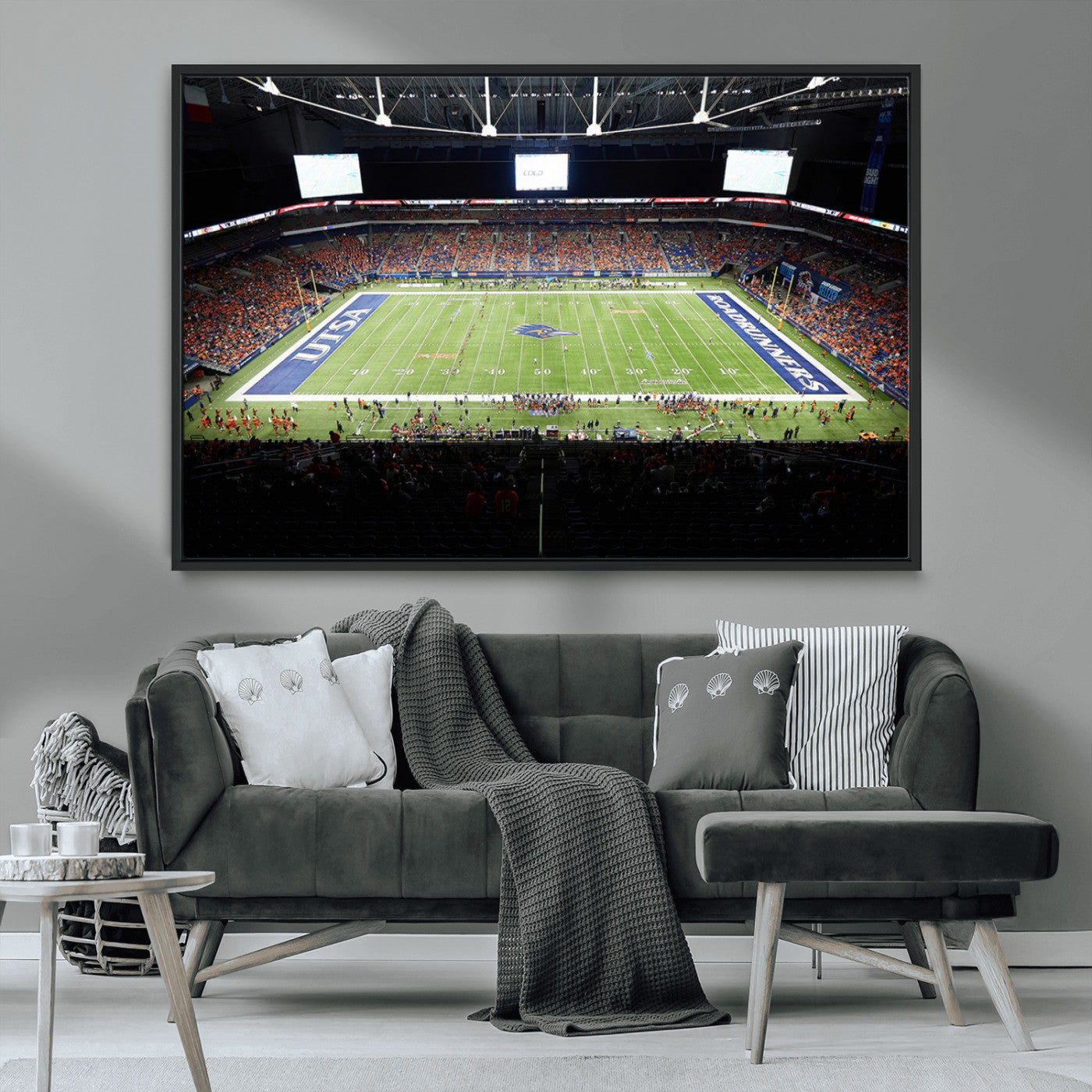 MGV-FC-36X24 - The University of Texas at San Antonio Roadrunners Football Team Print - San Antonio Alamodome Wall