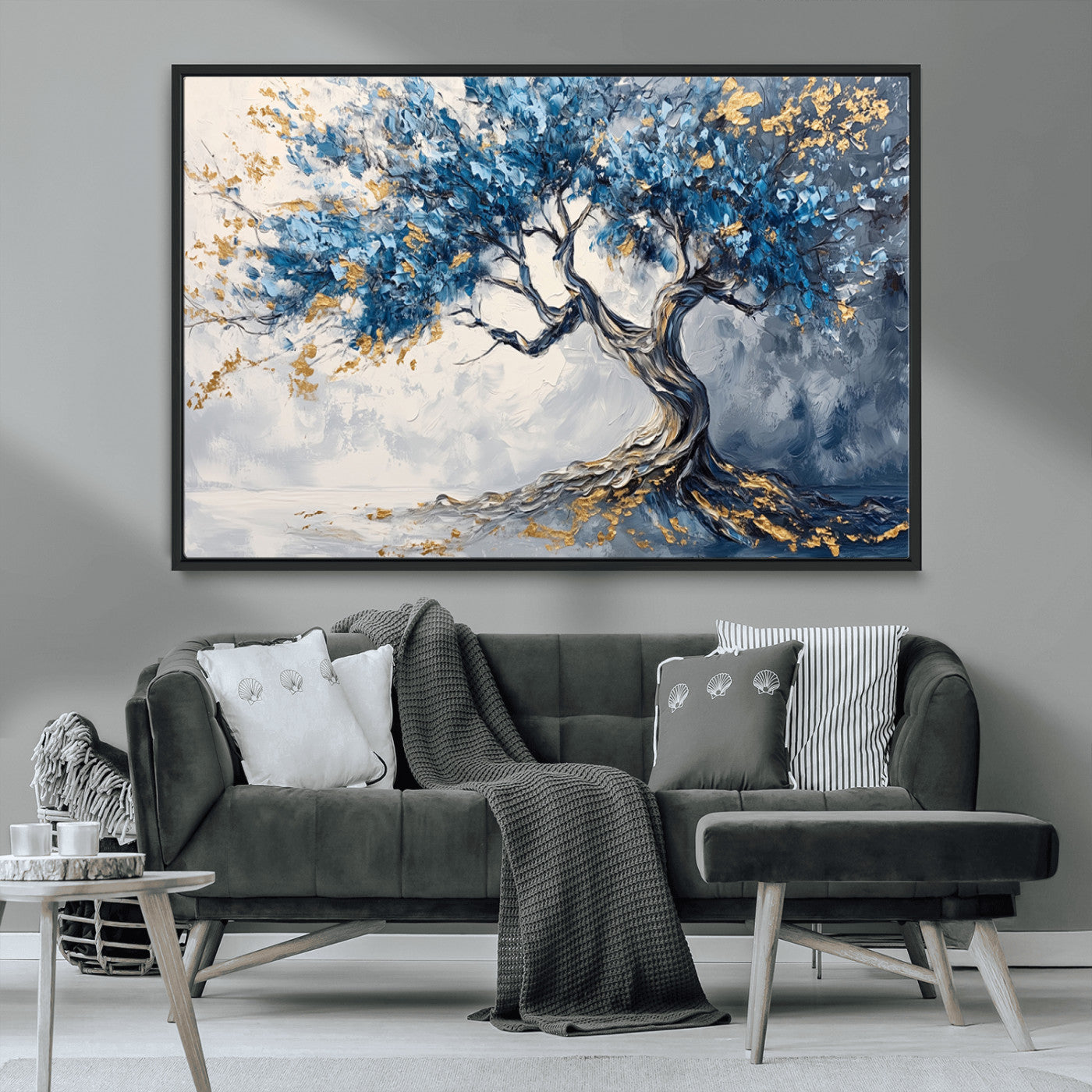 MGV-FC-36X24 - Abstract Tree Painting Canvas Wall Art | Tree of Life Painting Wall Art Canvas Print