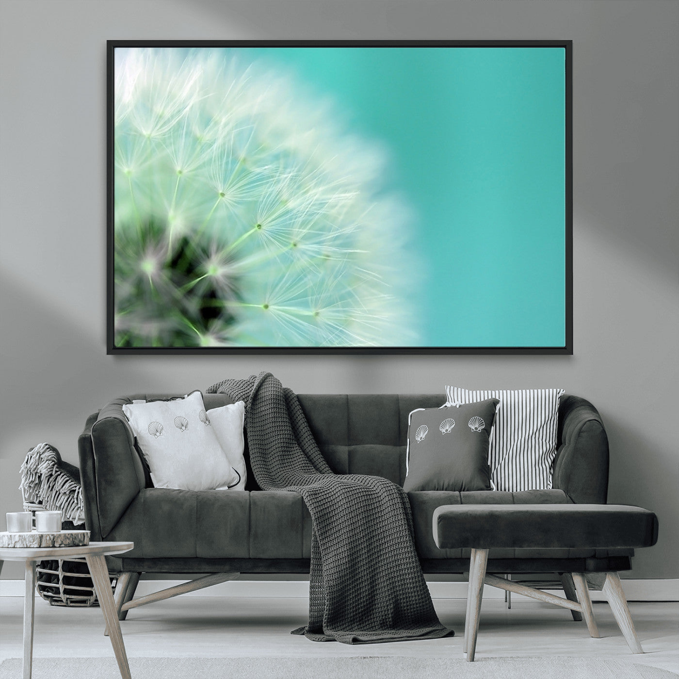 MGV-FC-36X24 - DANDELION Flower Wall Art Canvas Print, Canvas Dandelion Floral Wall Art