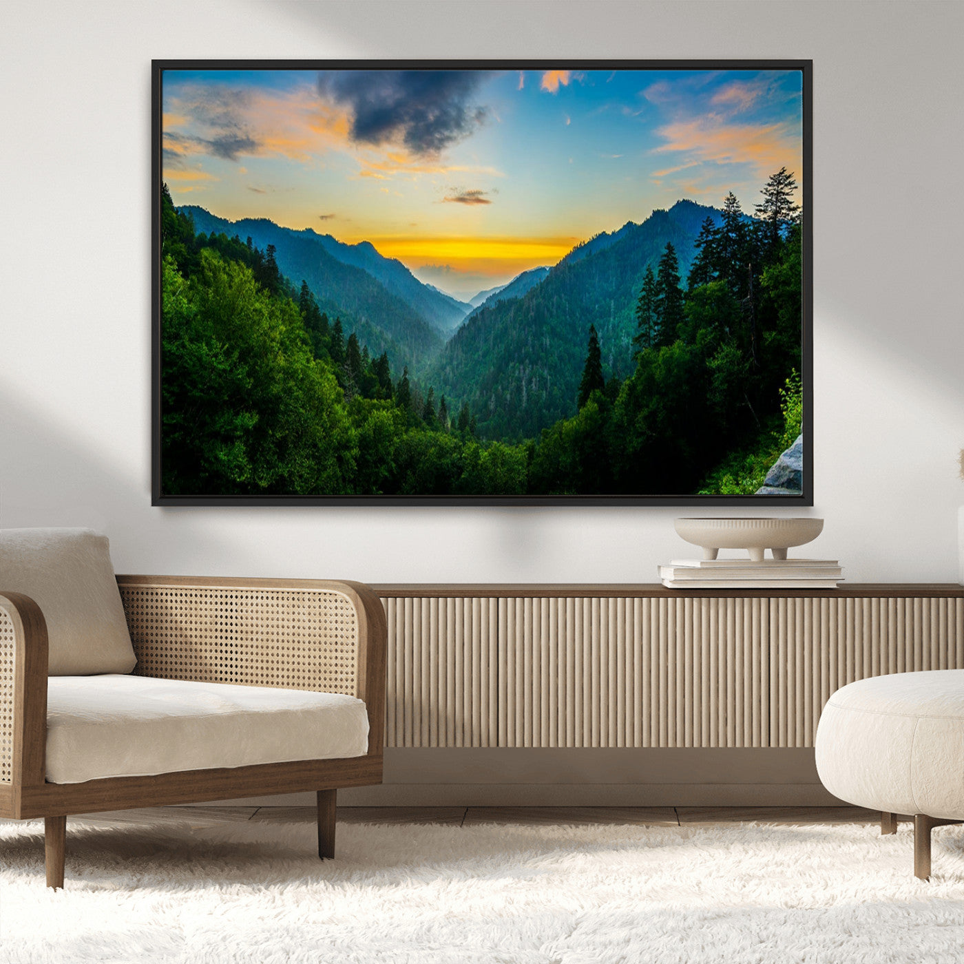 MGV-FC-36X24 - Green Forest Wall Art Canvas Print