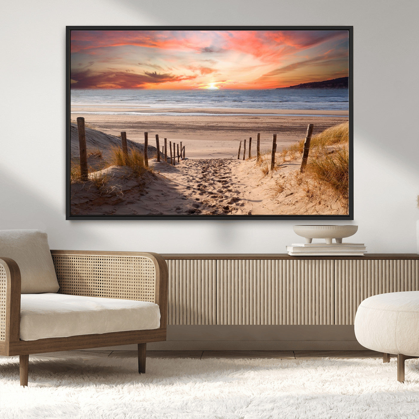 MGV-FC-36X24 - Sunset on the Sea Wall Art Canvas Print