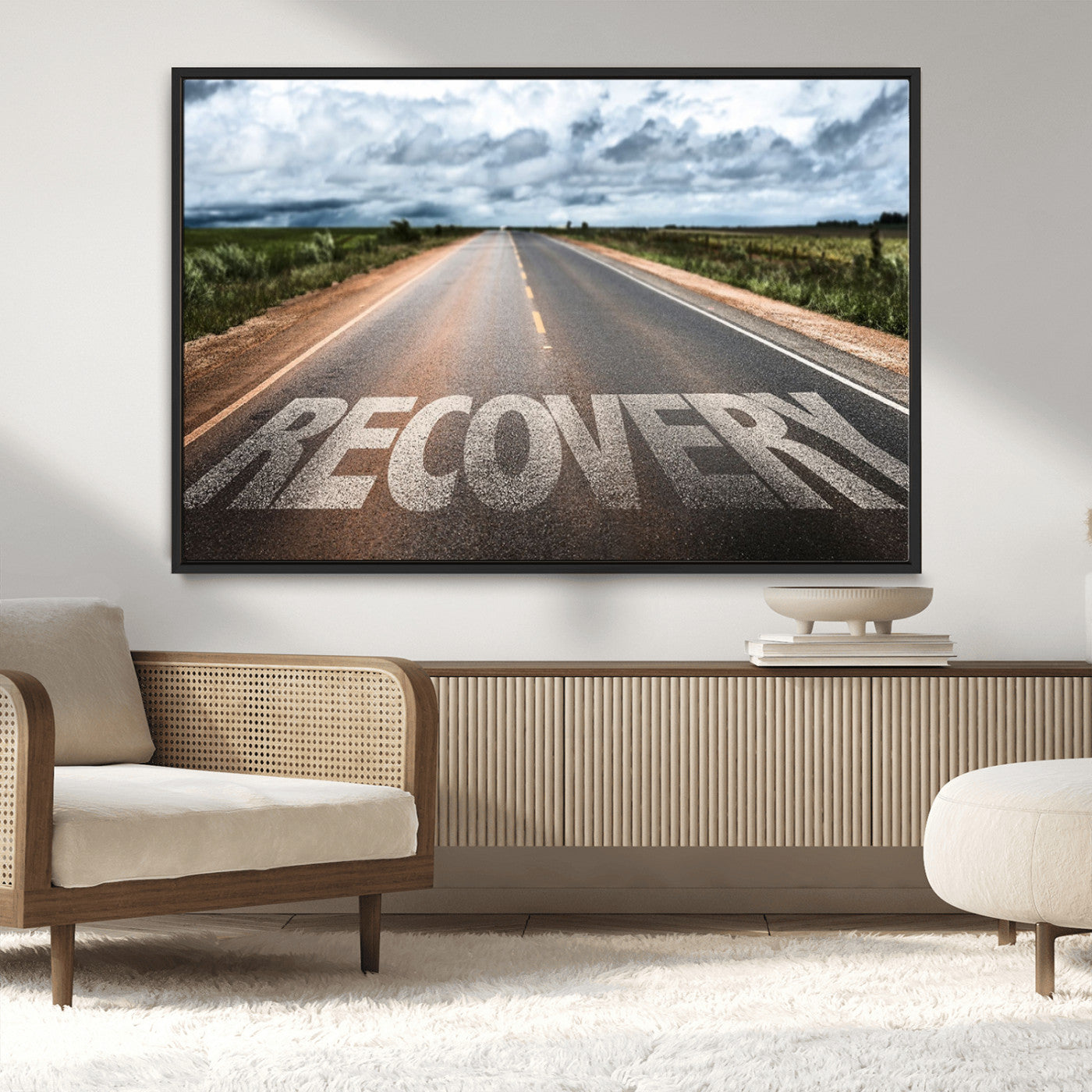 MGV-FC-36X24 - Recovery Road Wall Art Canvas Print