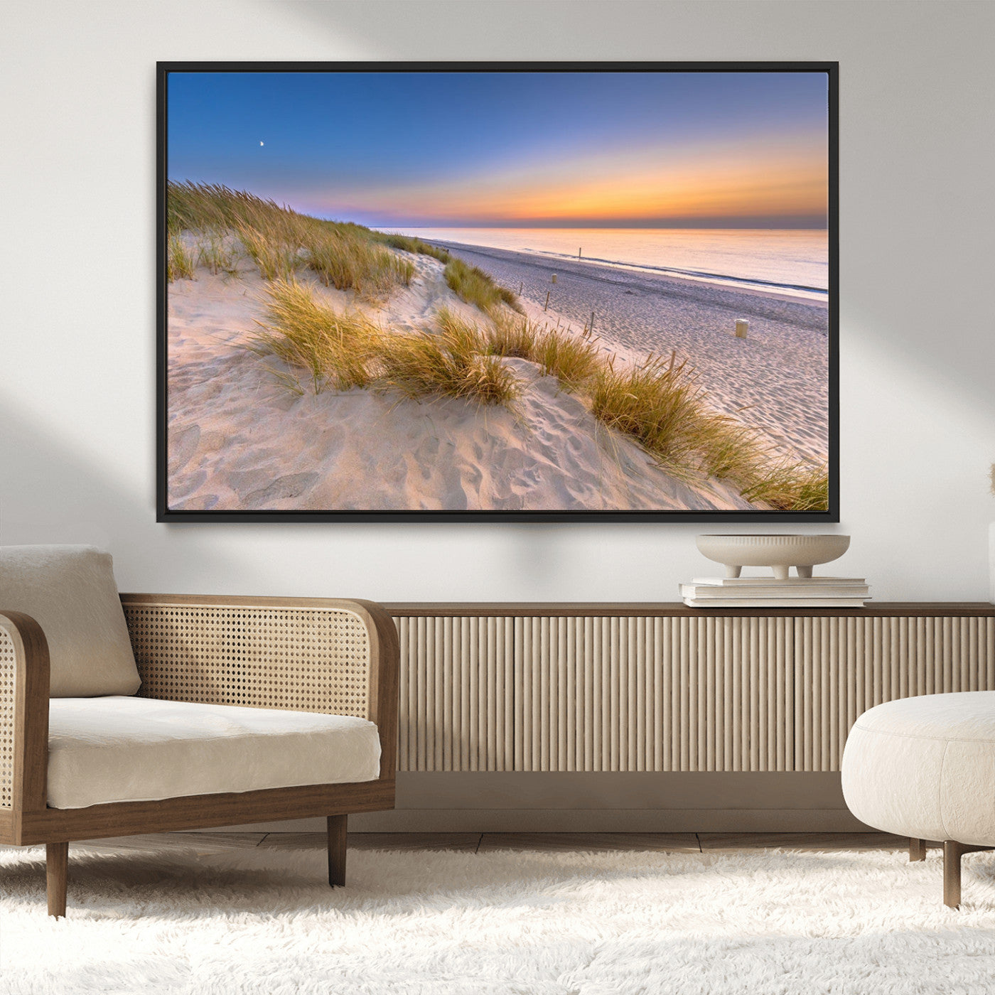 -Sunrise On The Beach Wall Art Canvas Print
