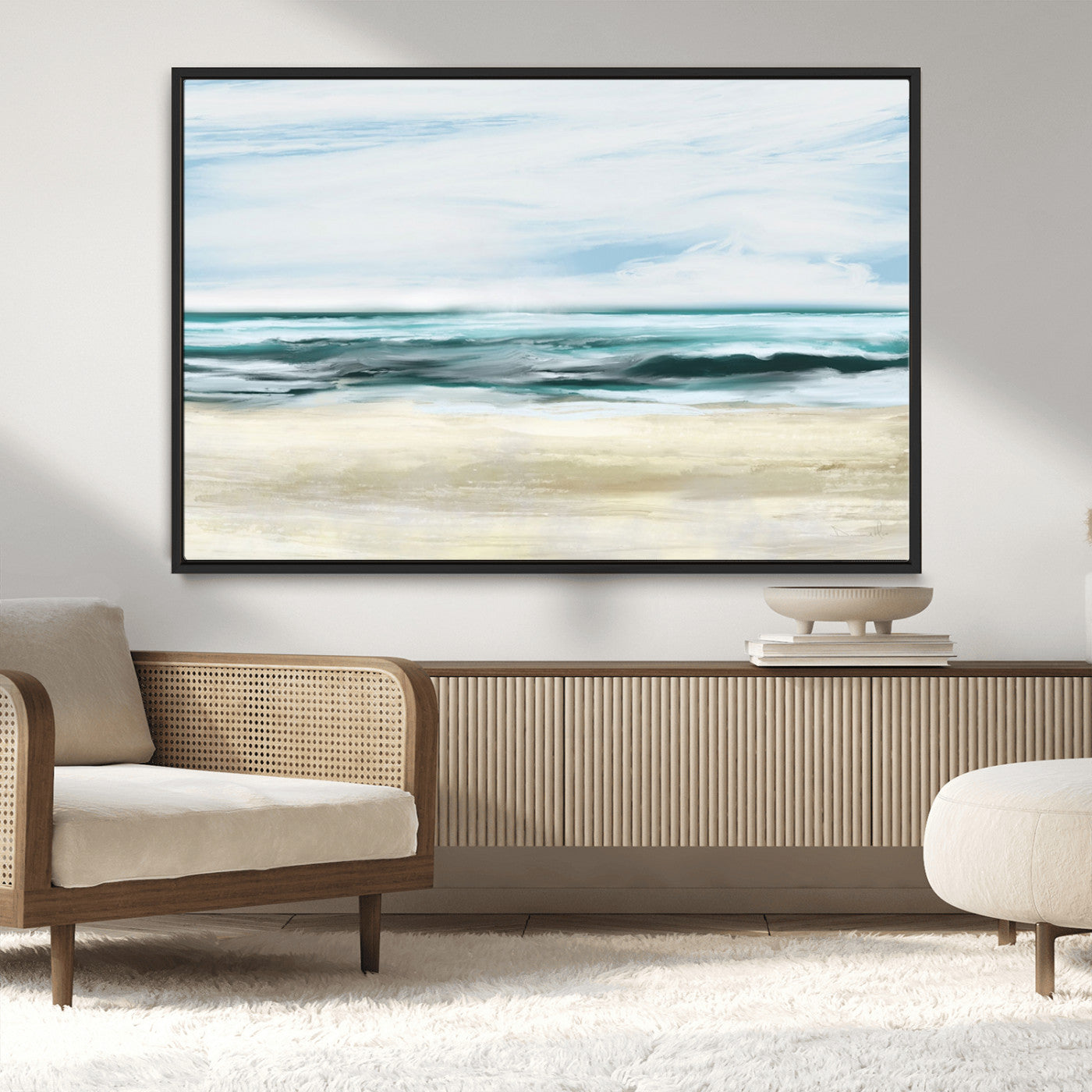 -Ocean Abstract Wall Art Canvas Print