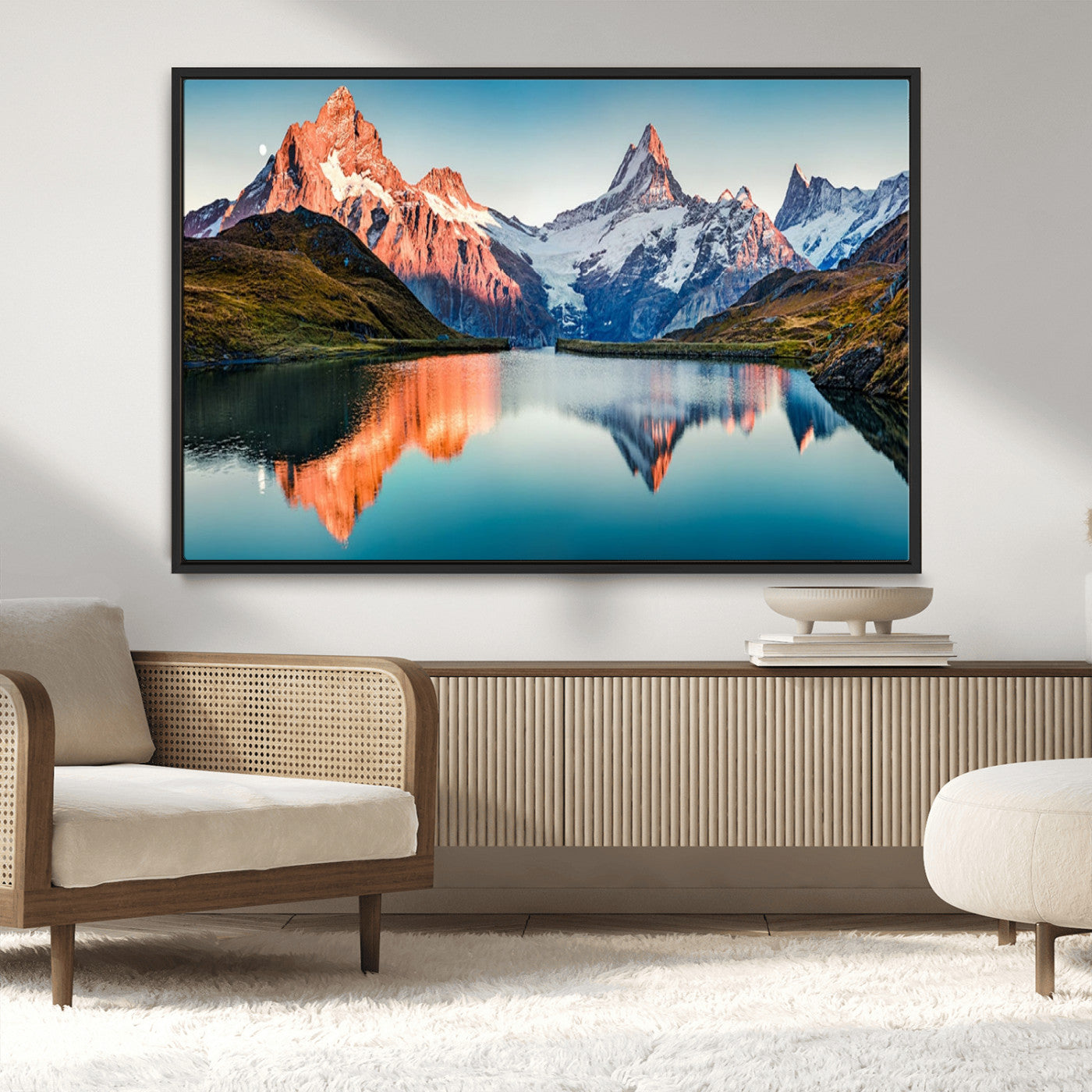 MGV-FC-36X24 - Landscape Mountain and Lake View Wall Art Canvas Print