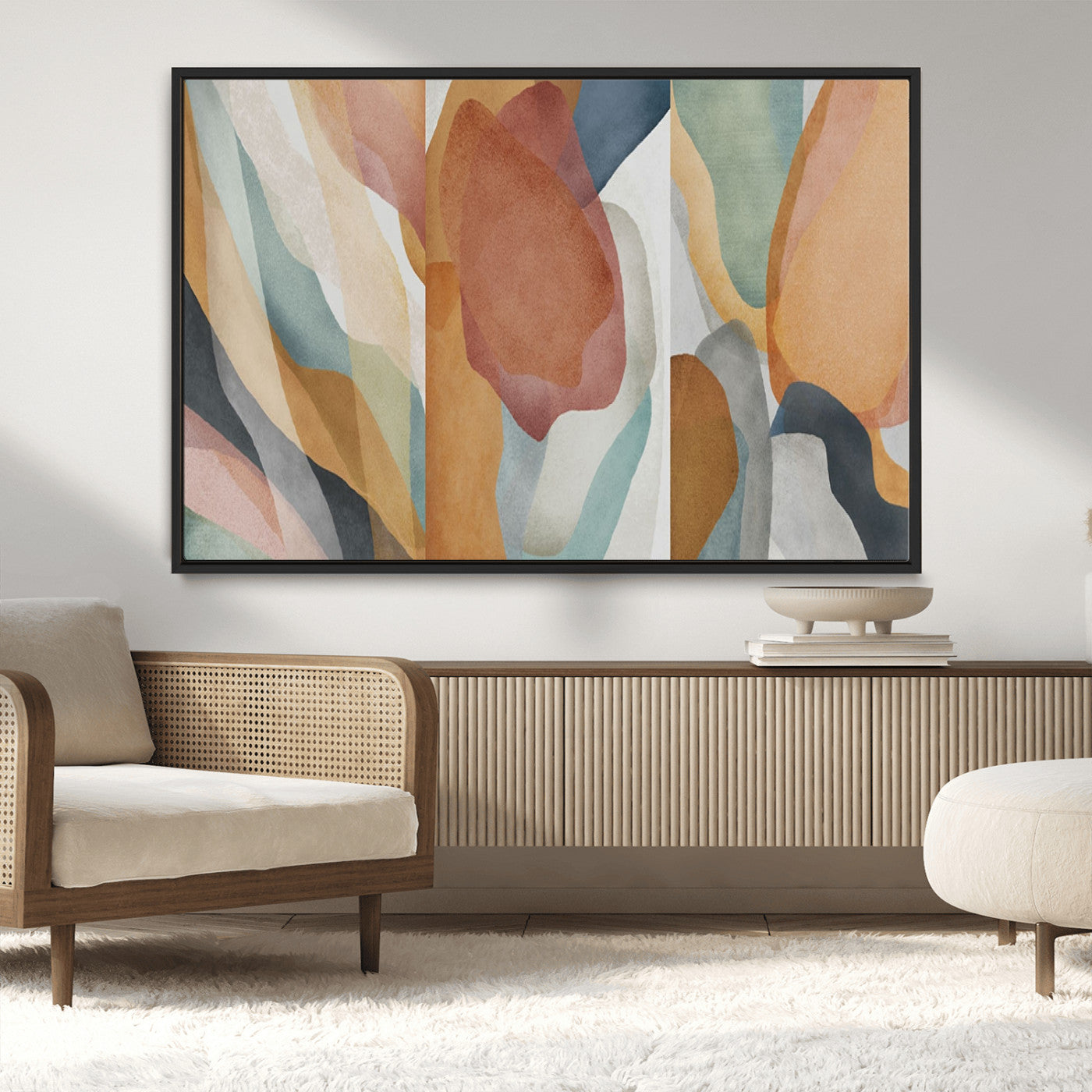 MGV-FC-36X24 - Boho Wall Art Canvas Print Set, Watercolor Boho Wall Art Canvas