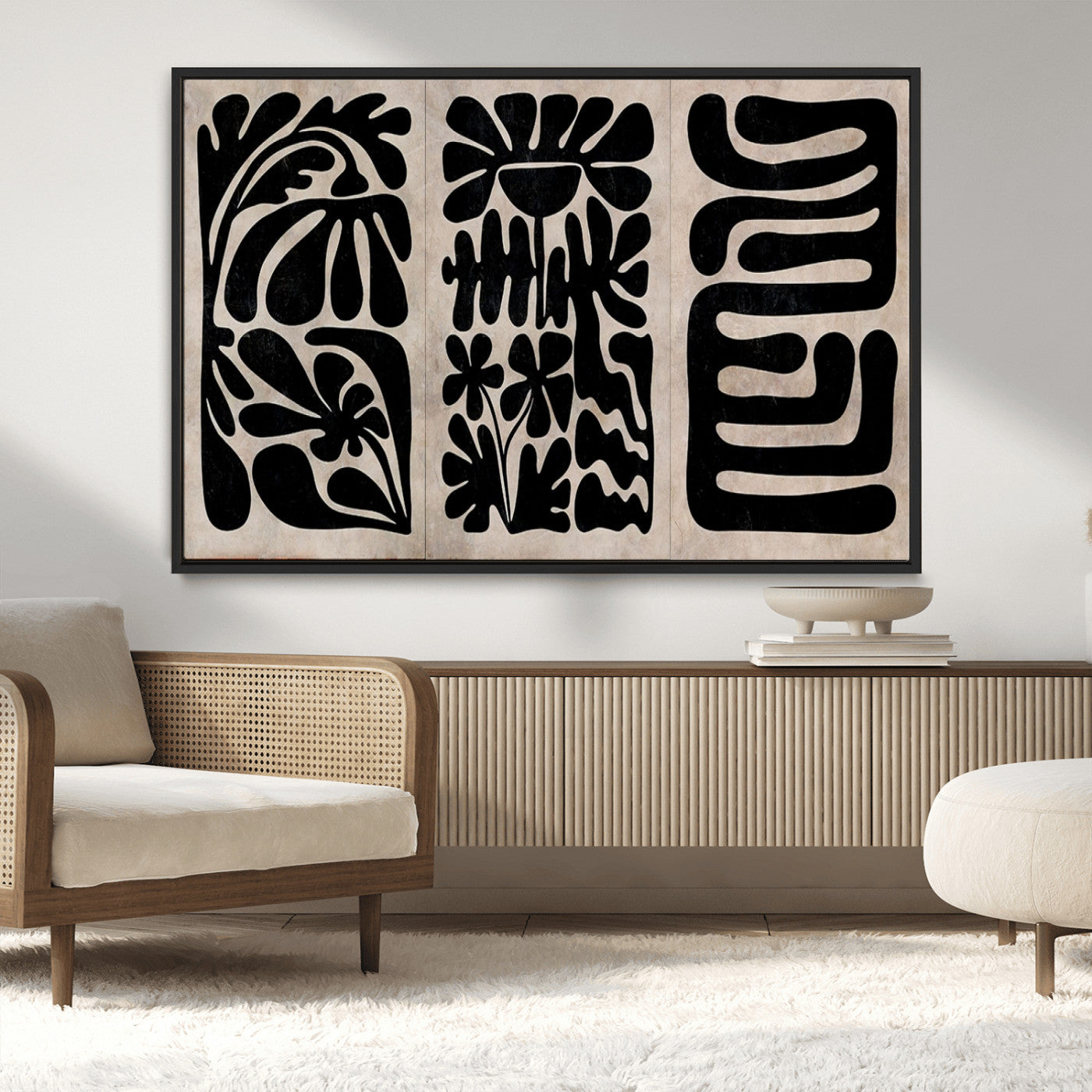 MGV-FC-36X24 - Canvas Print Wall Art Abstract Art Boho, Framed Boho Art Canvas Print