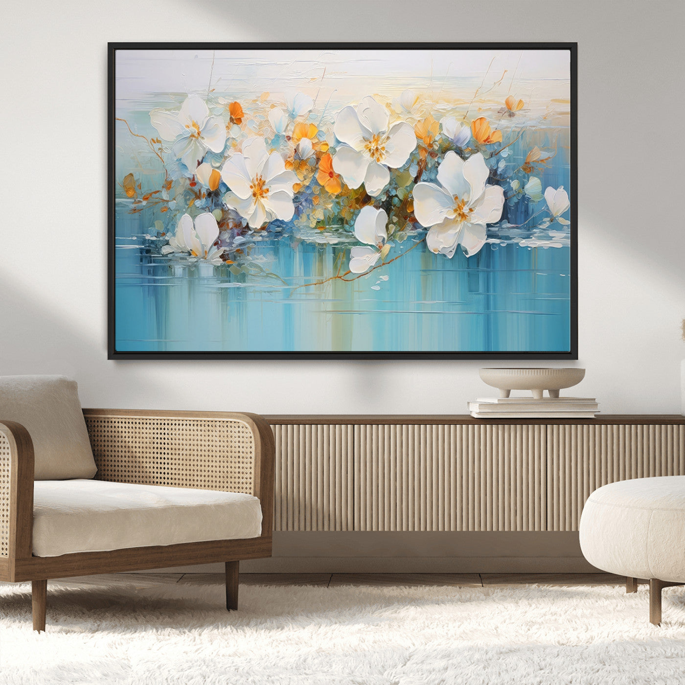 MGV-FC-36X24 - Abstract Flower Wall Art Canvas Print