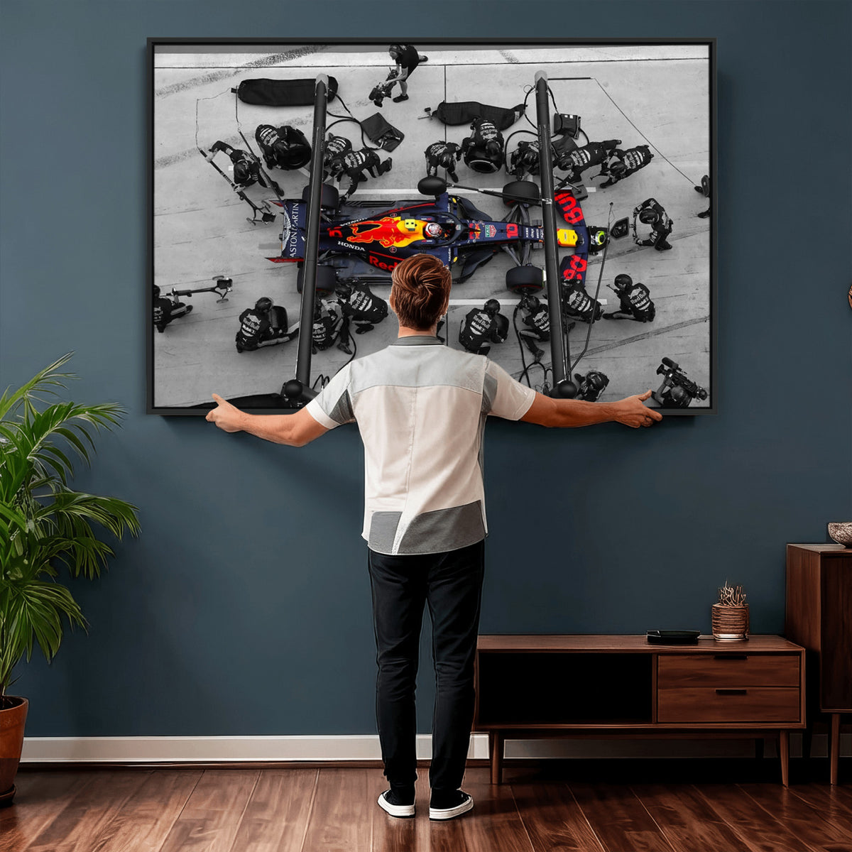 RedBull-MGV-CV-36X24 - Red Bull Formula 1 Canvas Wall Art Print