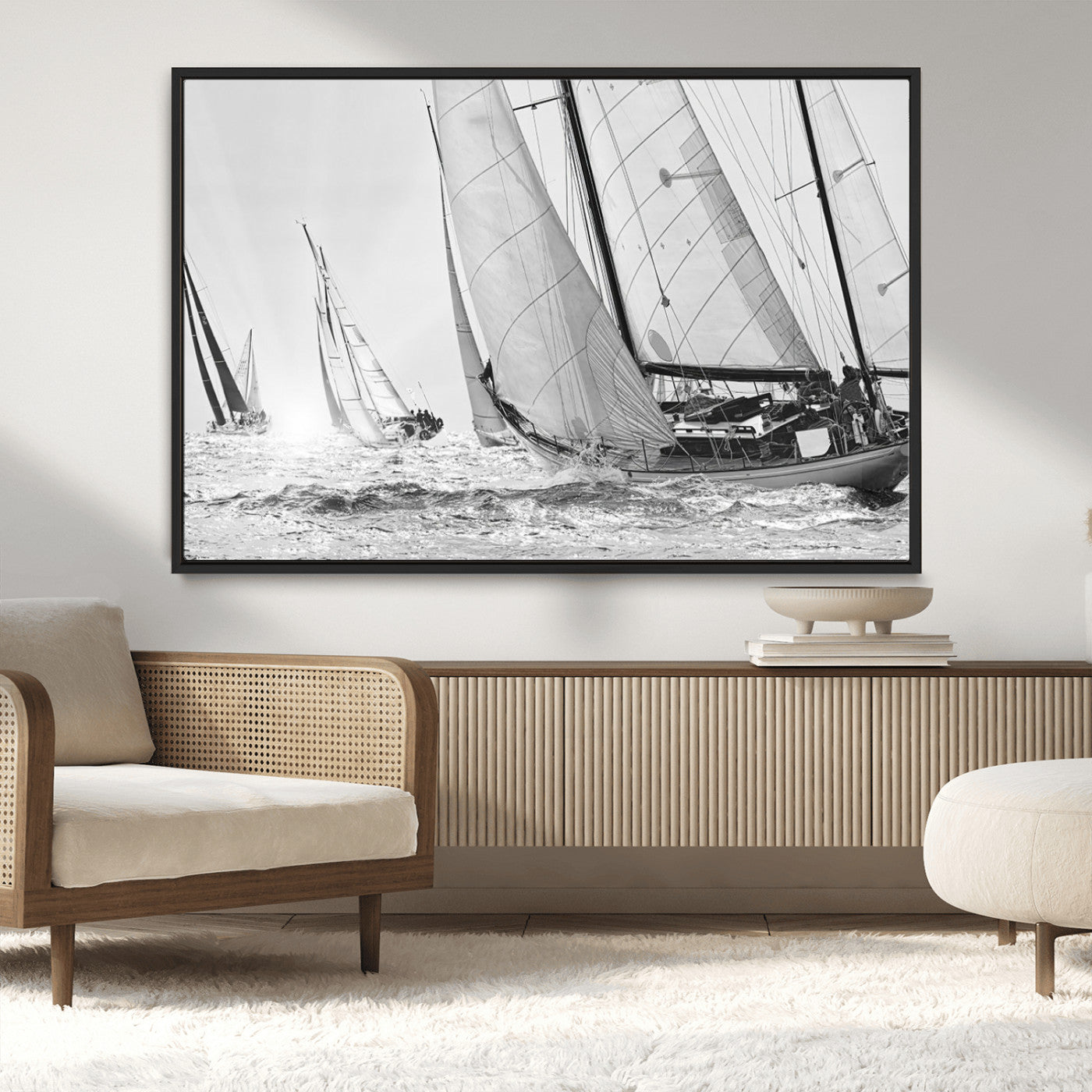 MGV-FC-36X24 - Yacht Sailboat Regatta Canvas Wall Art Canvas Print