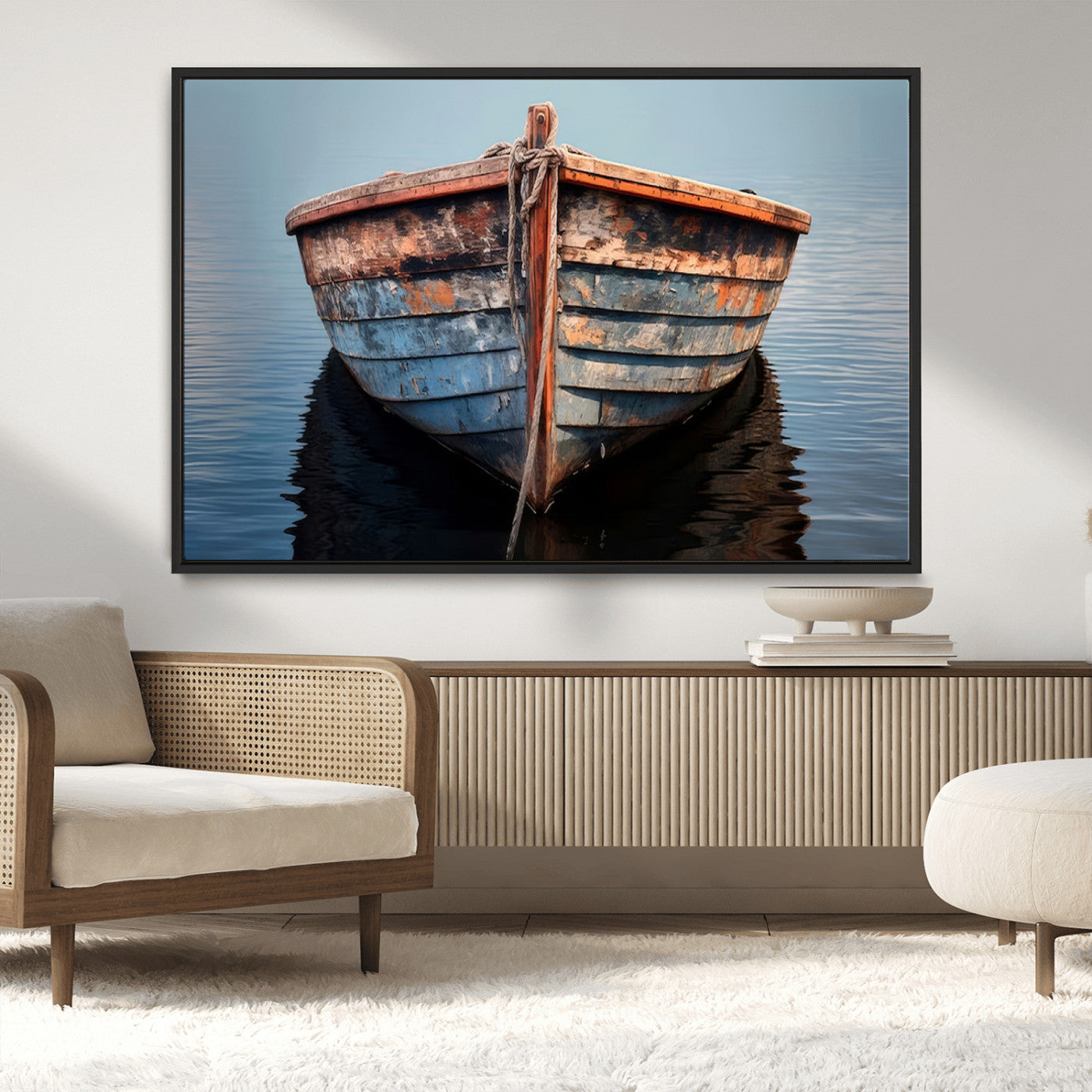 MGV-FC-36X24 - Stunning Vintage Boat Canvas Print | Nautical Wall